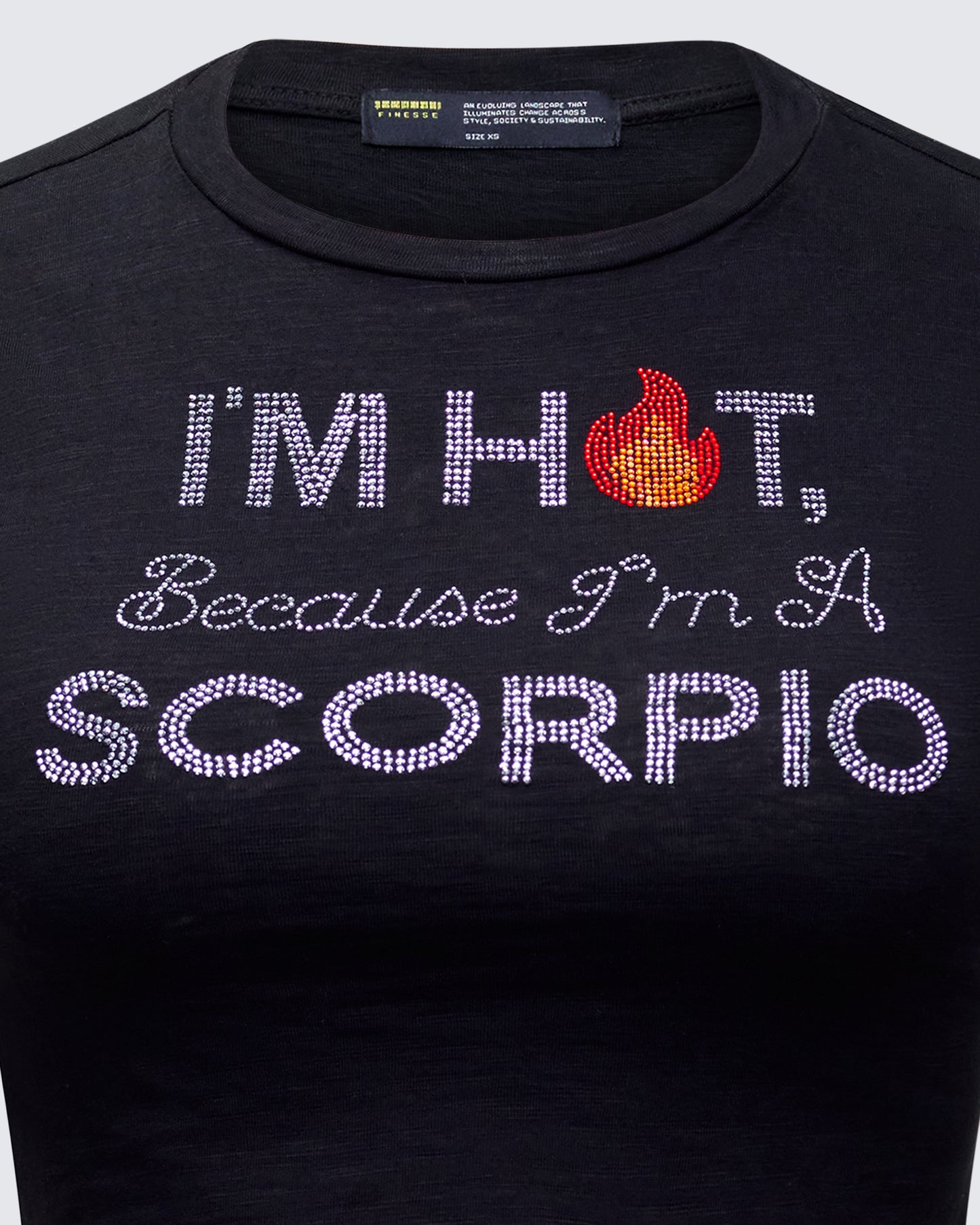 Haven Black Scorpio Graphic Top