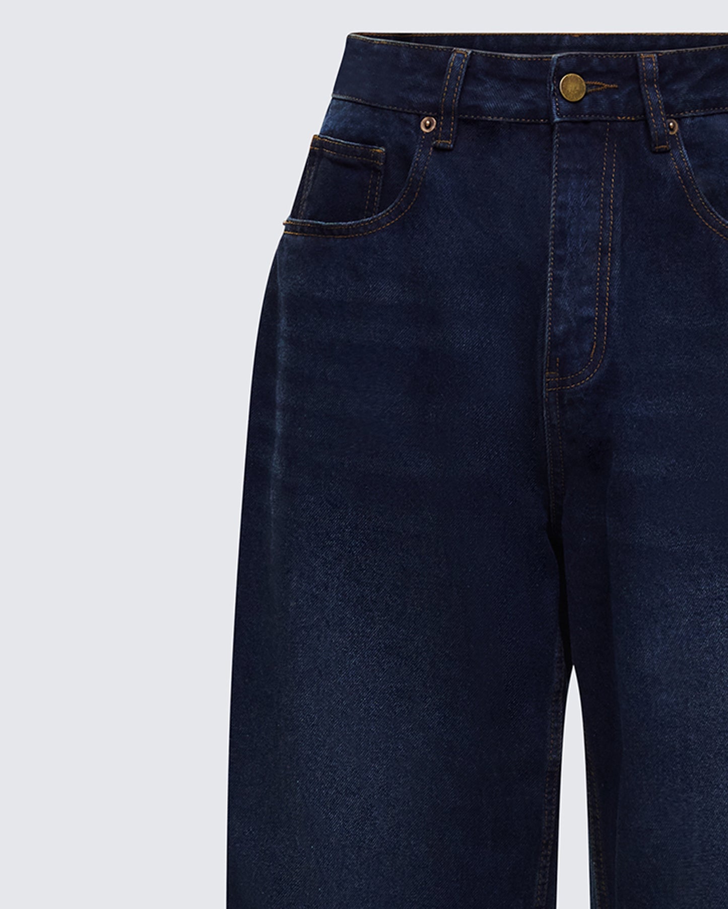 Haylie Blue Denim Baggy Pant