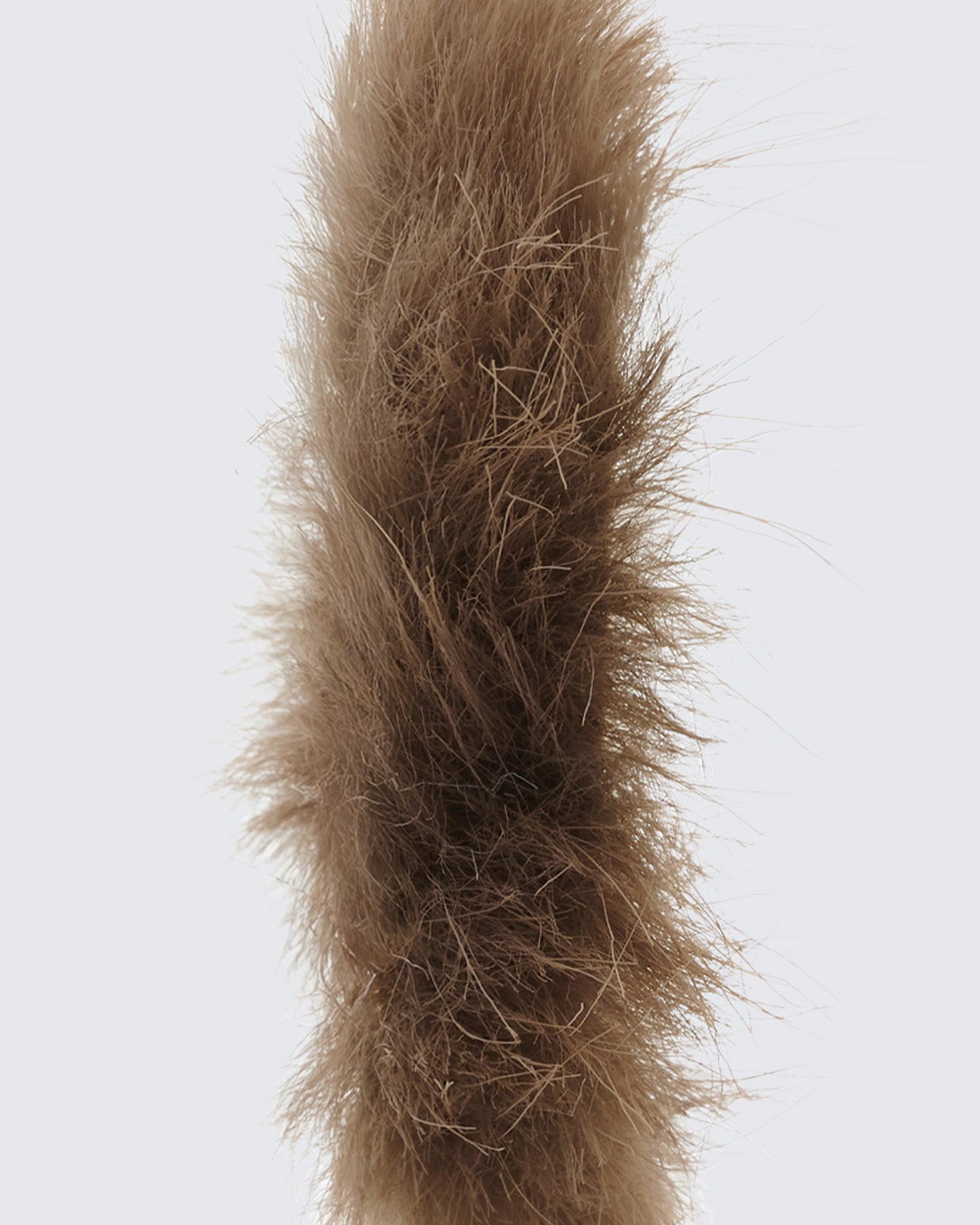 Huntleigh Brown Fur Hoop Earrings