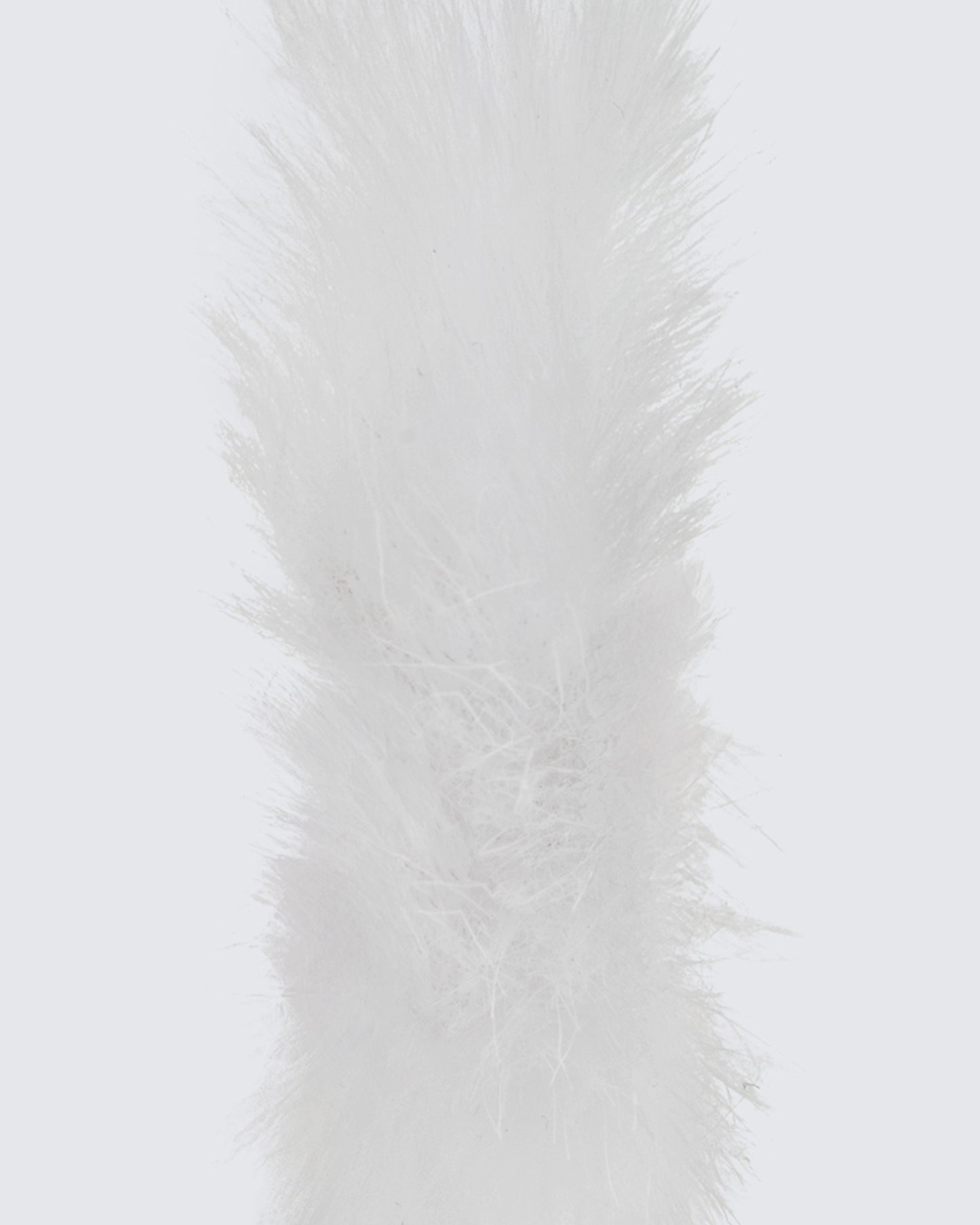 Huntleigh White Fur Hoop Earrings