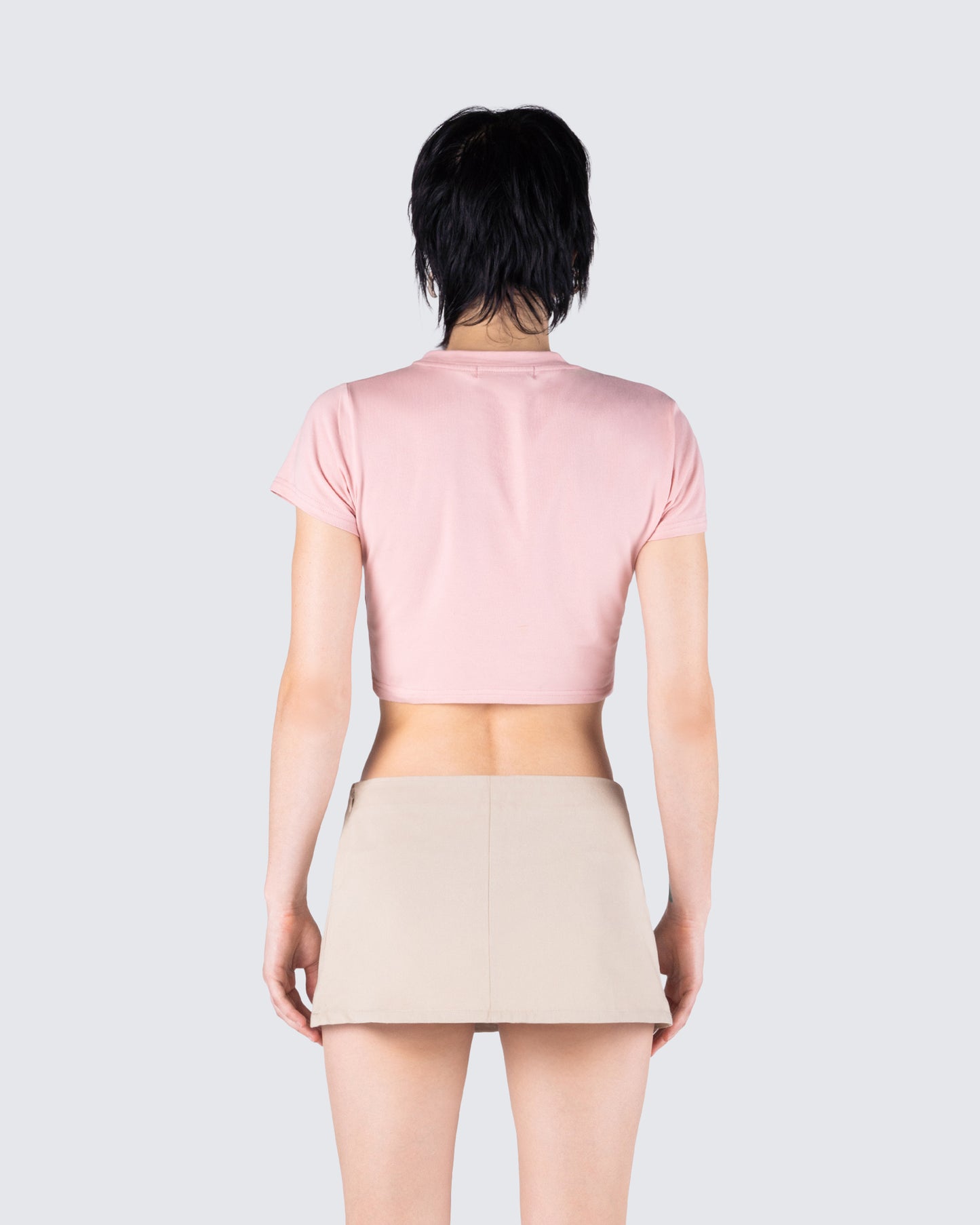 Imaan Pink Jersey Graphic Top