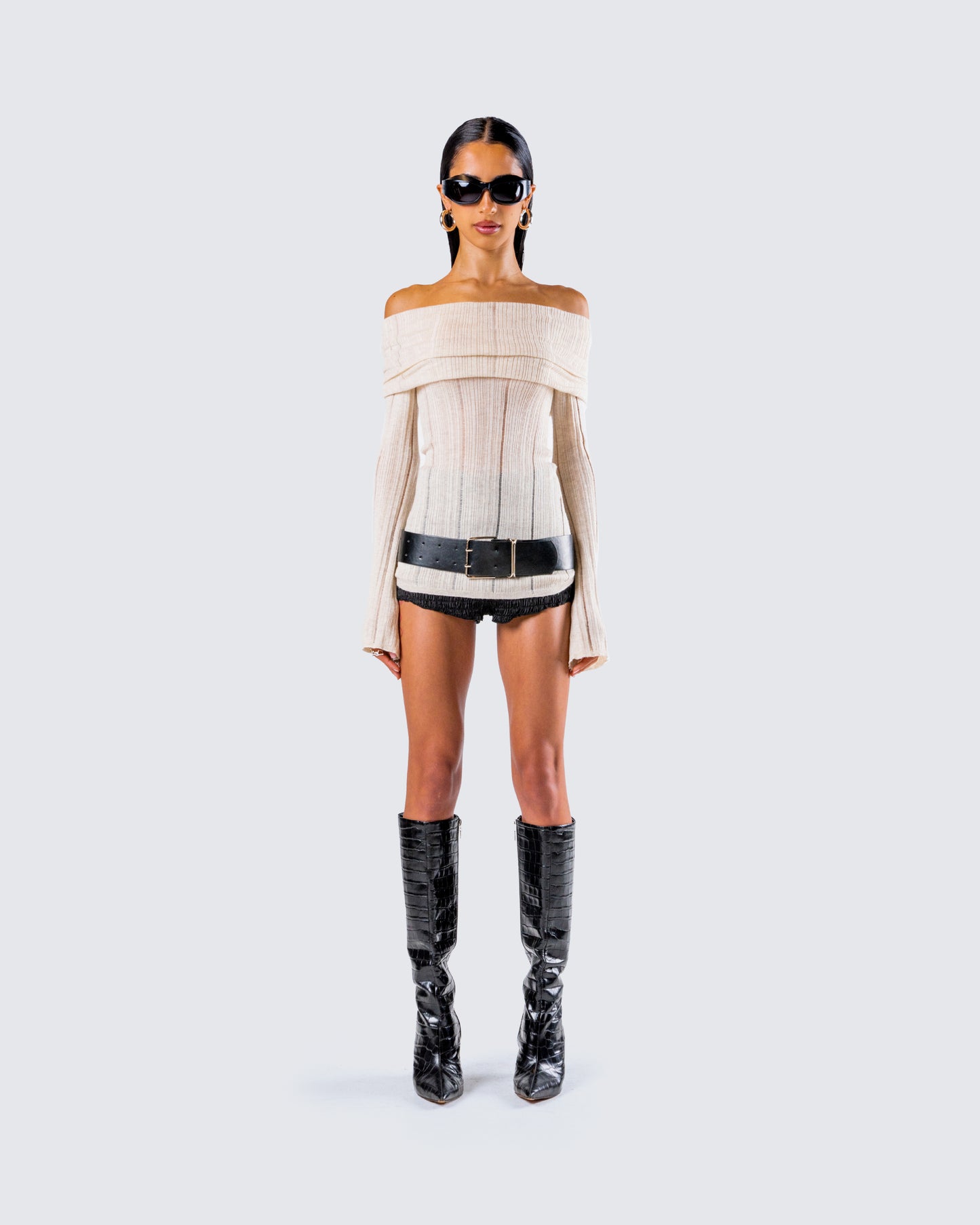 Imelda Belted Set model front