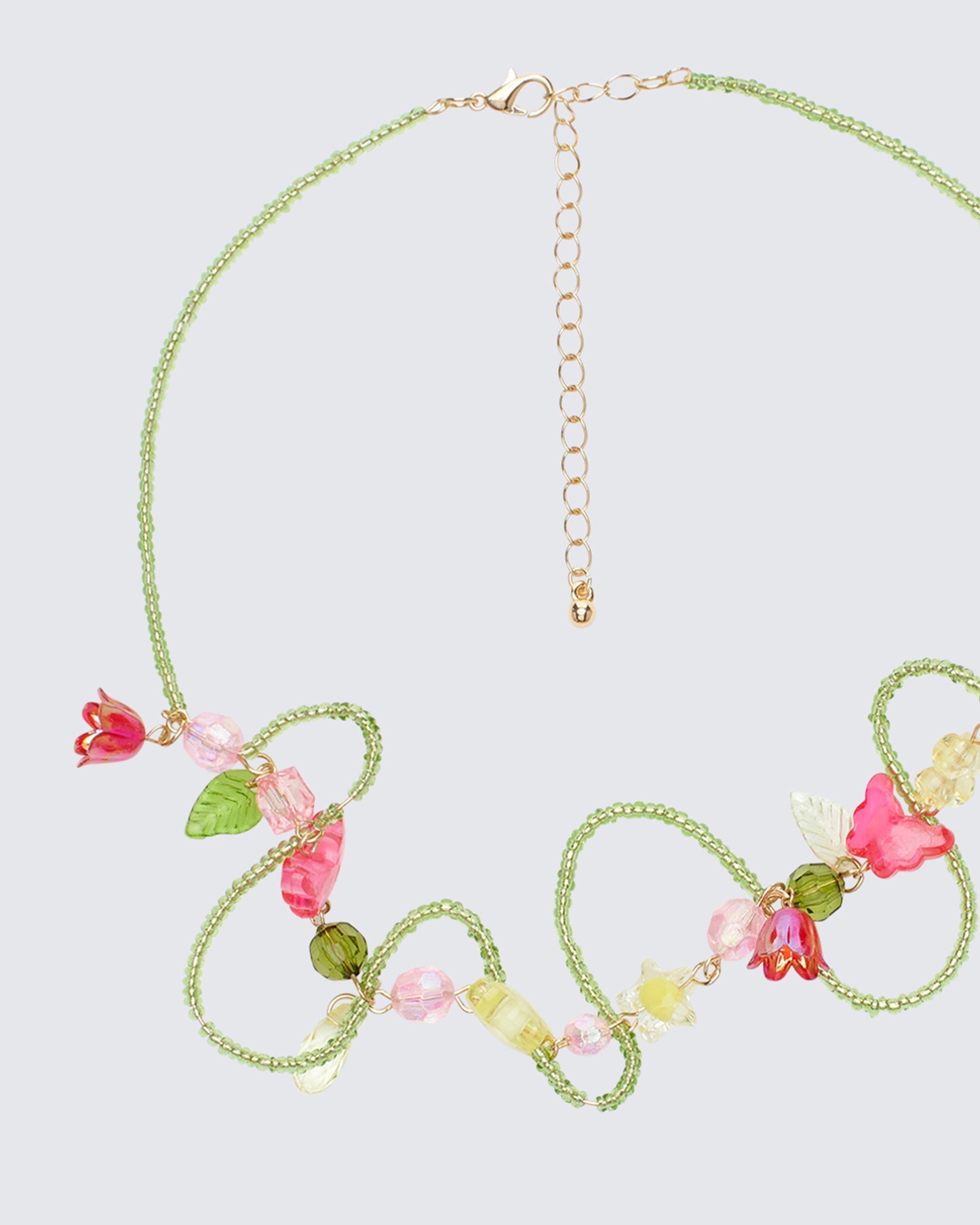 Floral choker front view – FINESSE