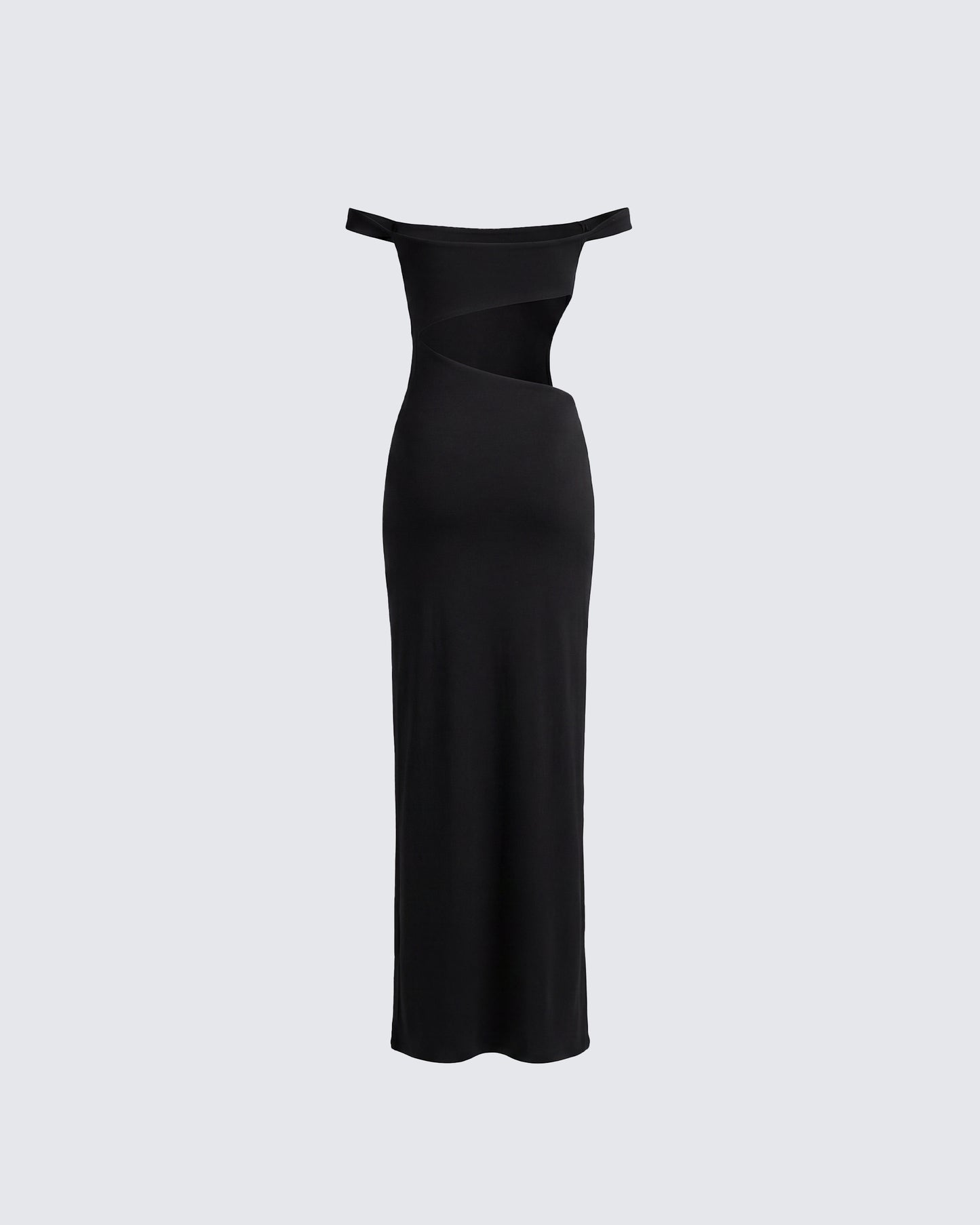 Janine Black Cut Out Maxi Dress