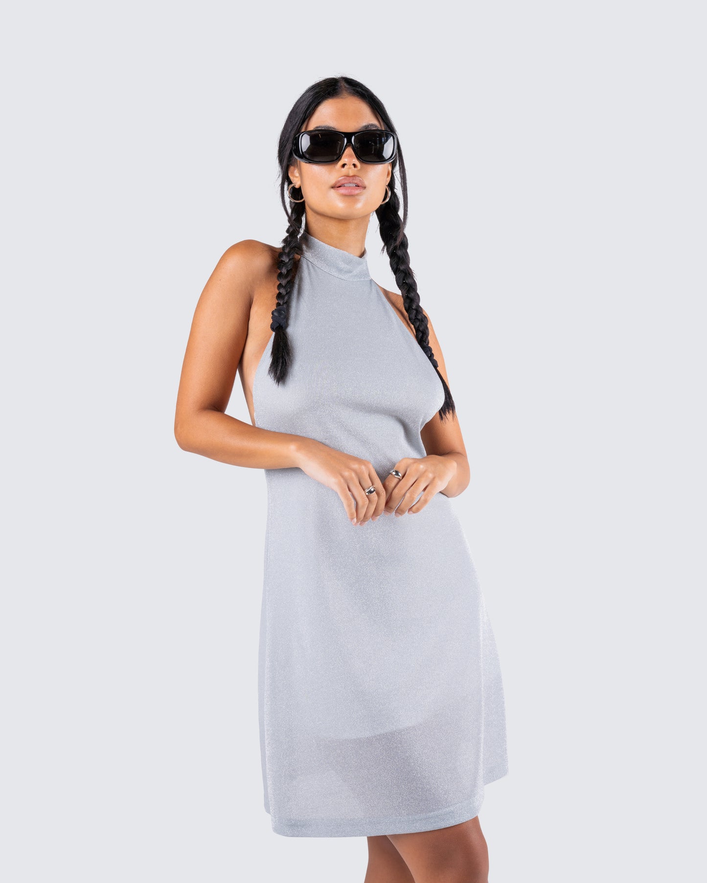 Jess Grey Mini Dress