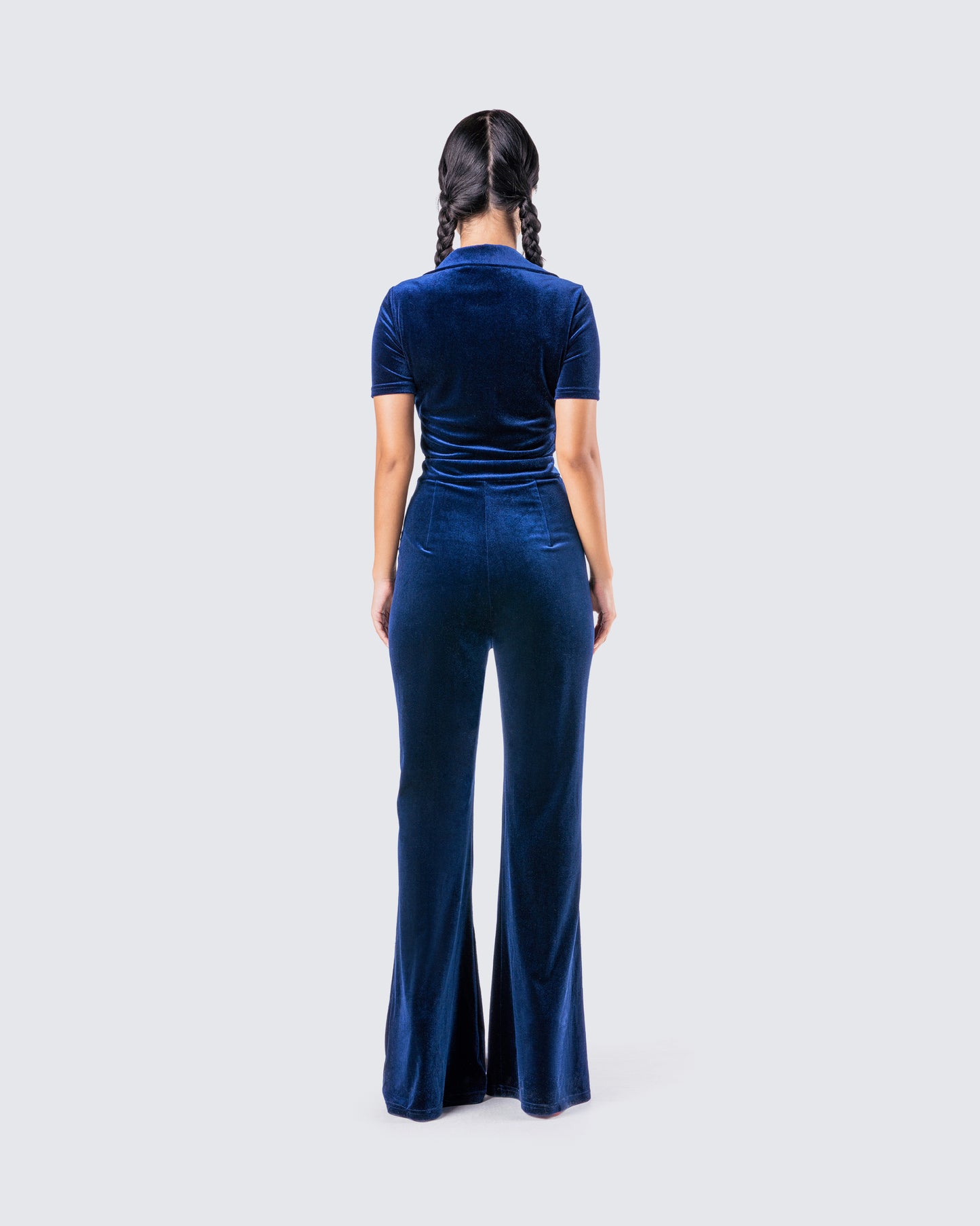 Joanna Navy Flared Jumpsuit