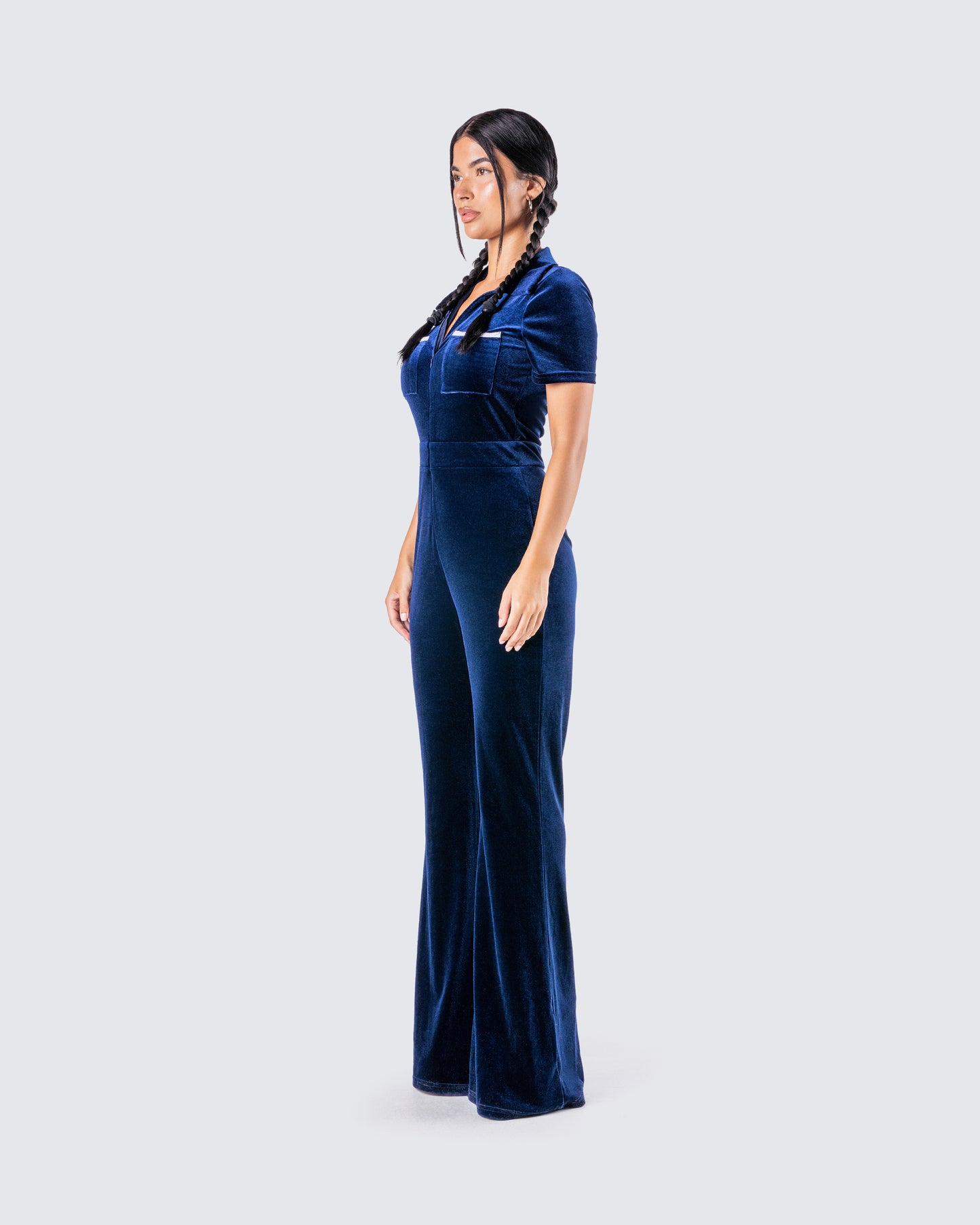 Joanna Navy Flared Jumpsuit