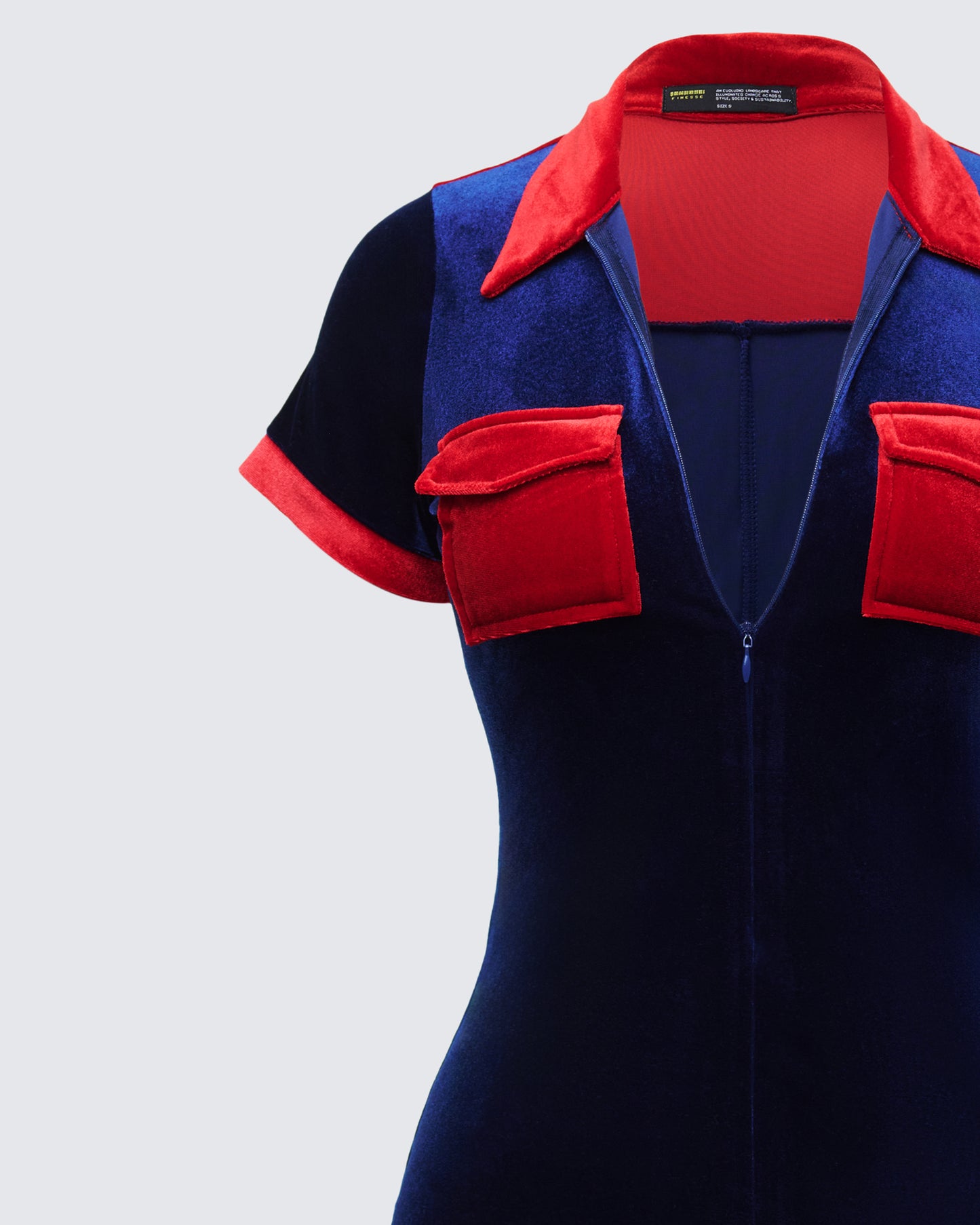 Johana Multi Velvet Mini Romper