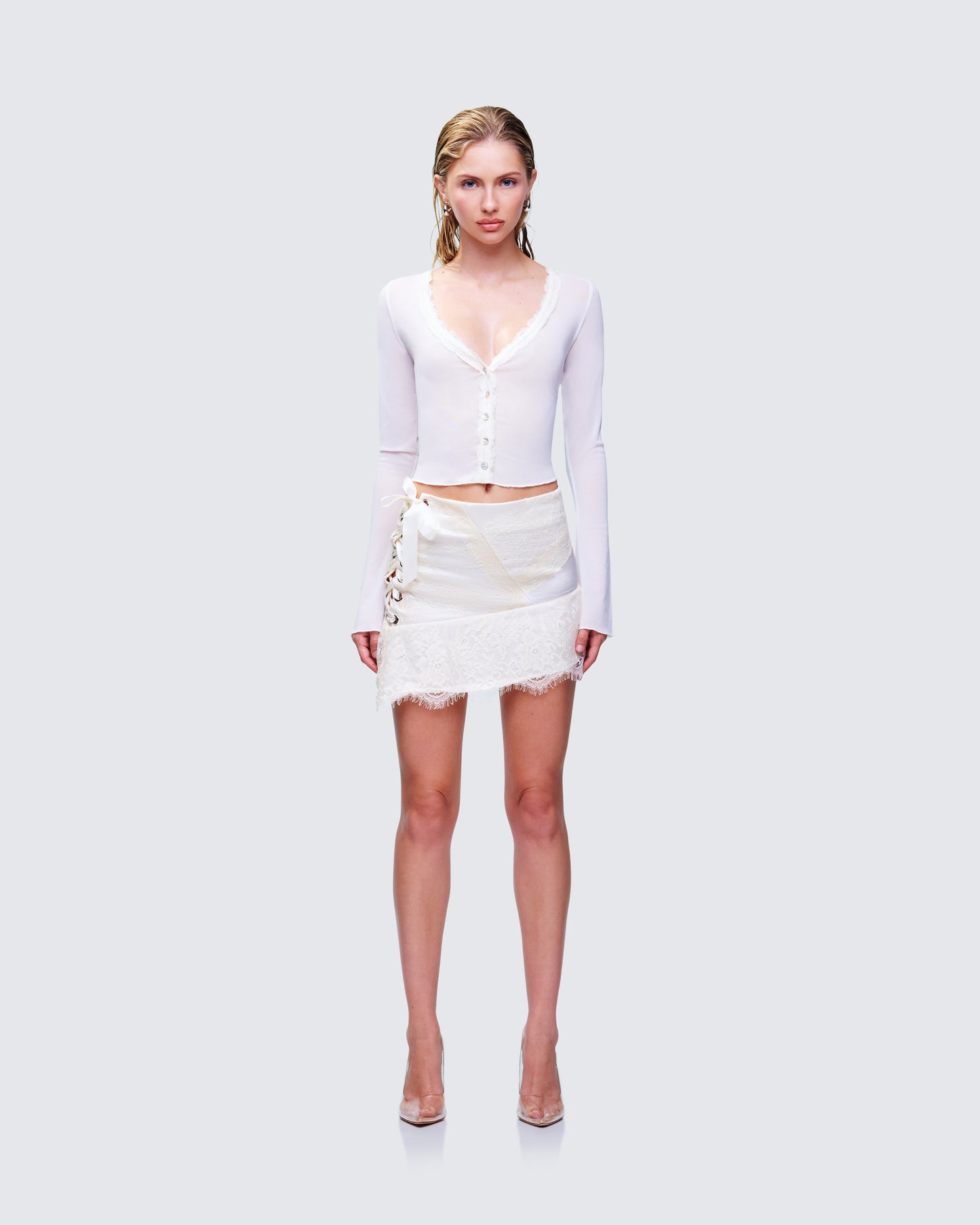 Josette Mesh Set model front