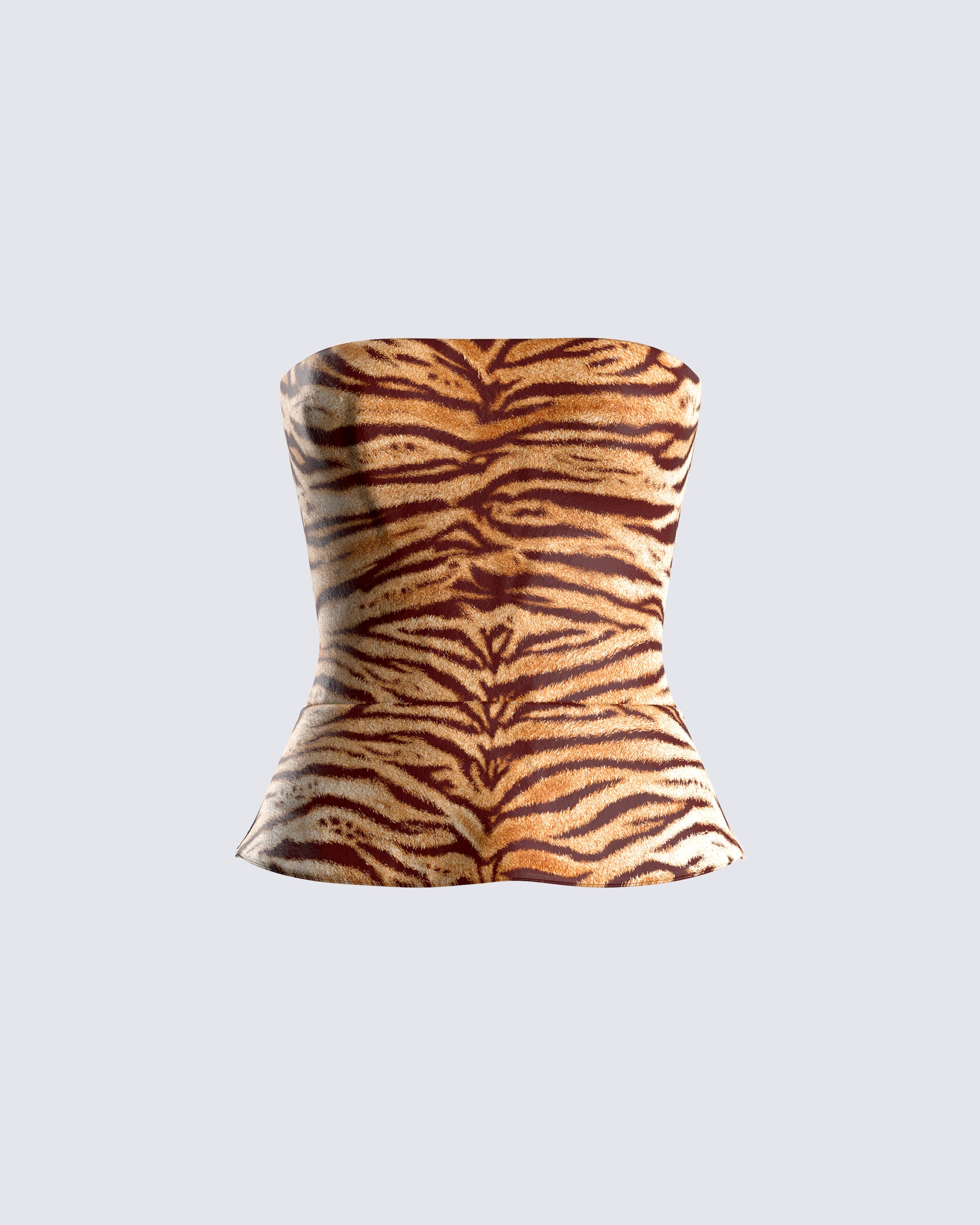 Juliana Brown Tiger Print Top FINESSE juliana-brown-tiger-print-top-finesse