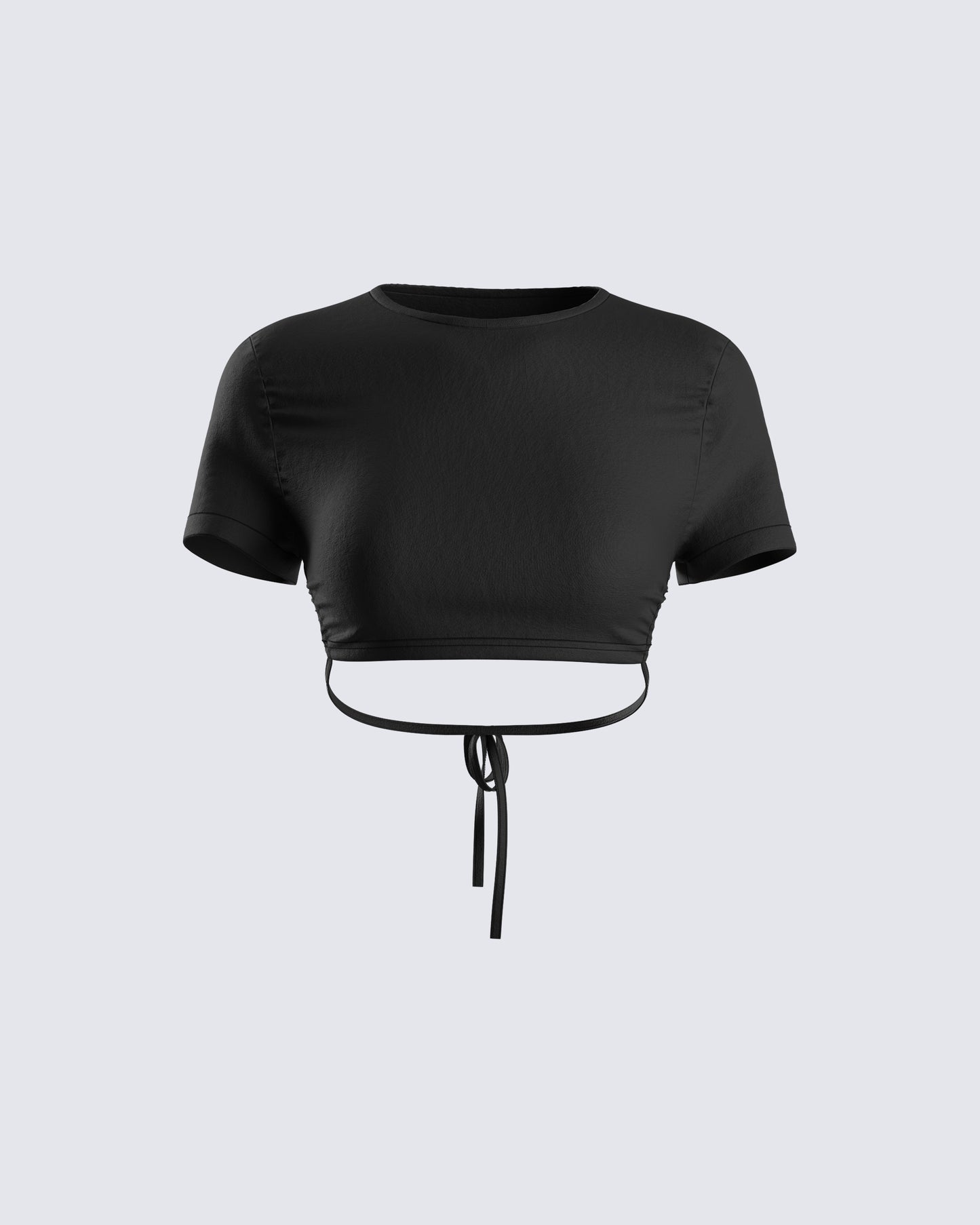 Kalani Black Backless Top