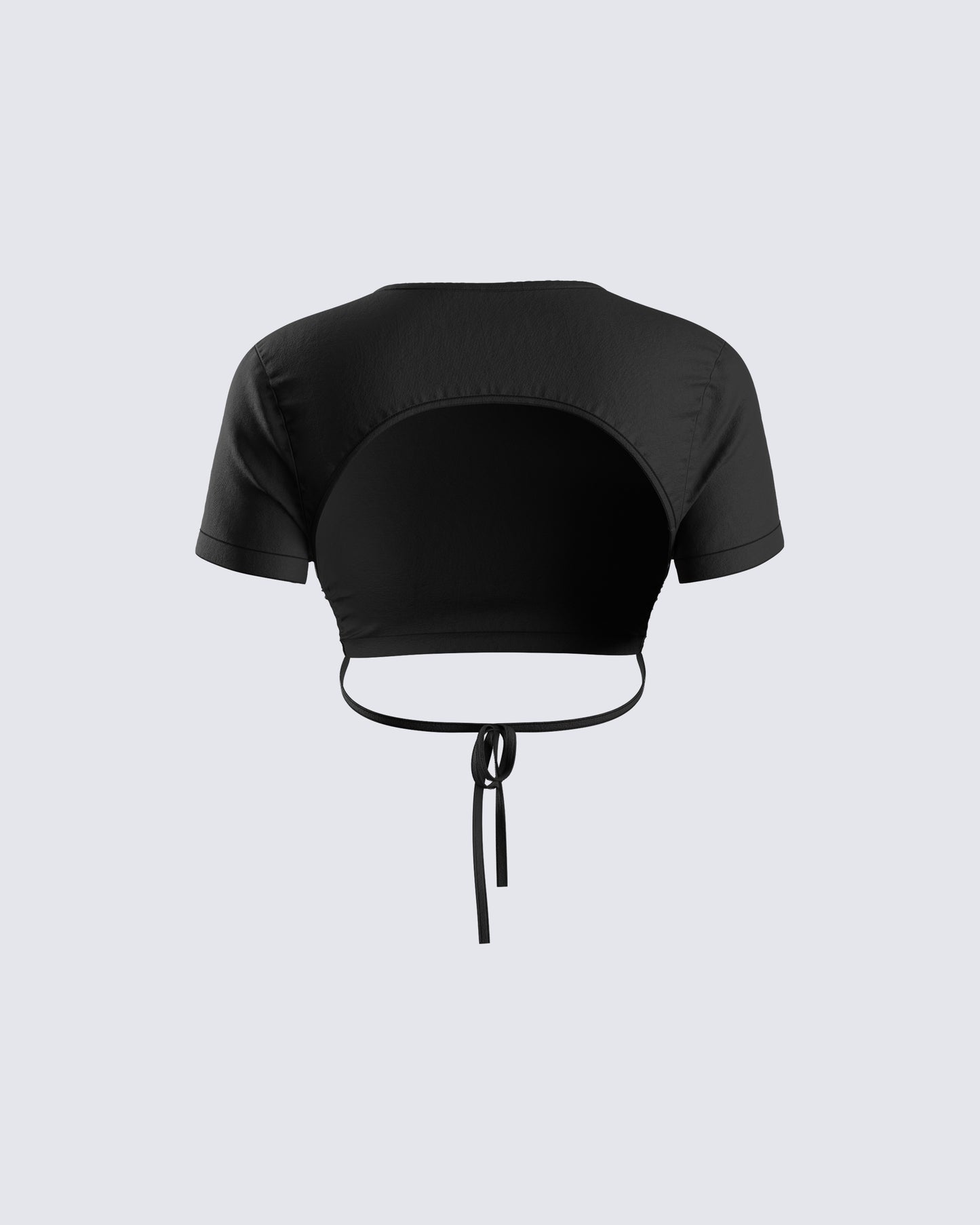 Kalani Black Backless Top