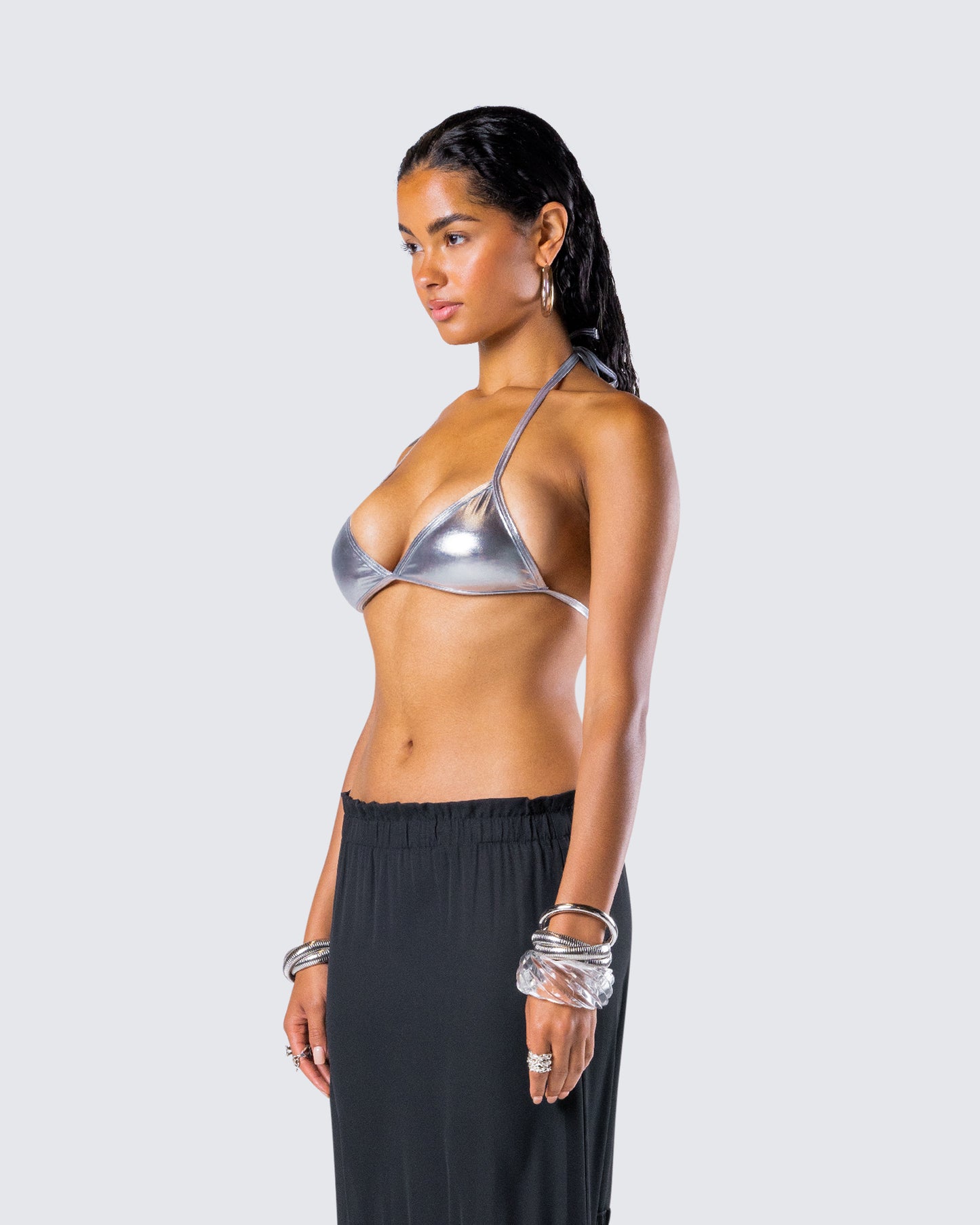 Karri Silver Bikini Top