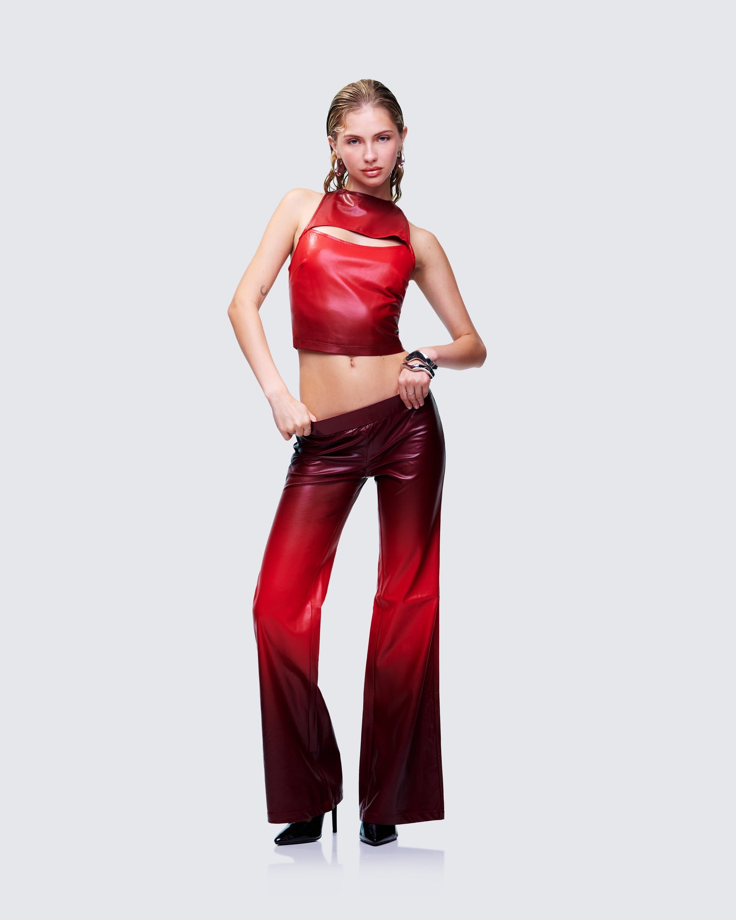 Kiara Multi Ombre Vegan Leather Top