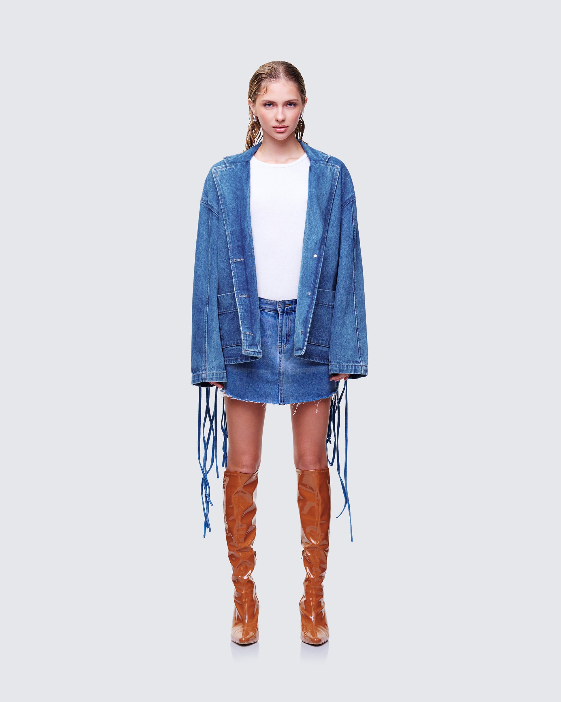 Kumi Denim Set model front