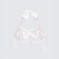 White shoulder bag front view – FINESSE
