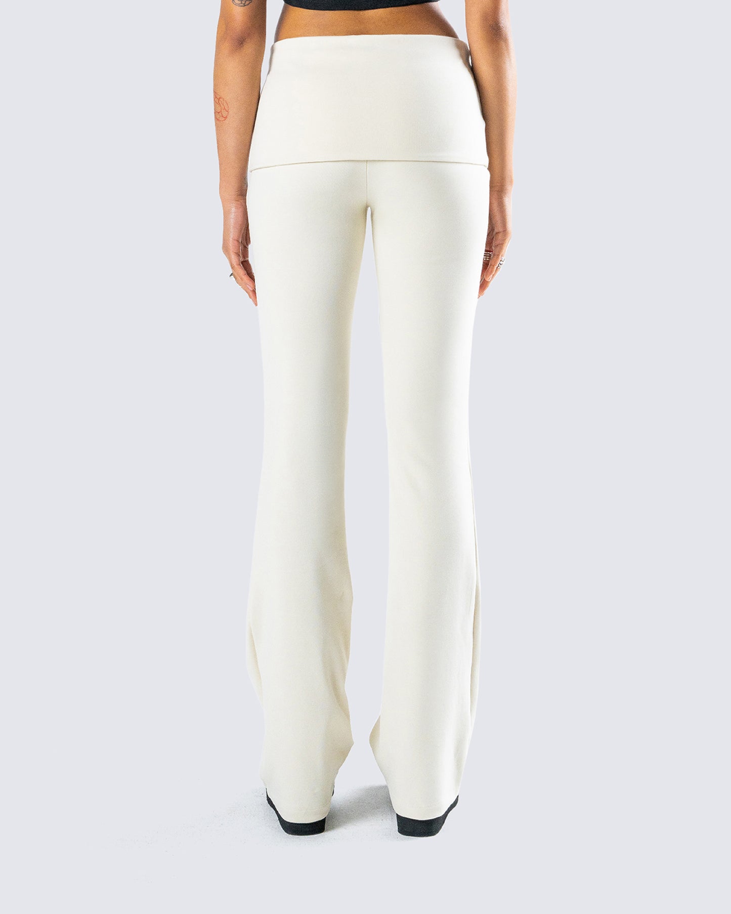 Leia Cream Foldover Legging