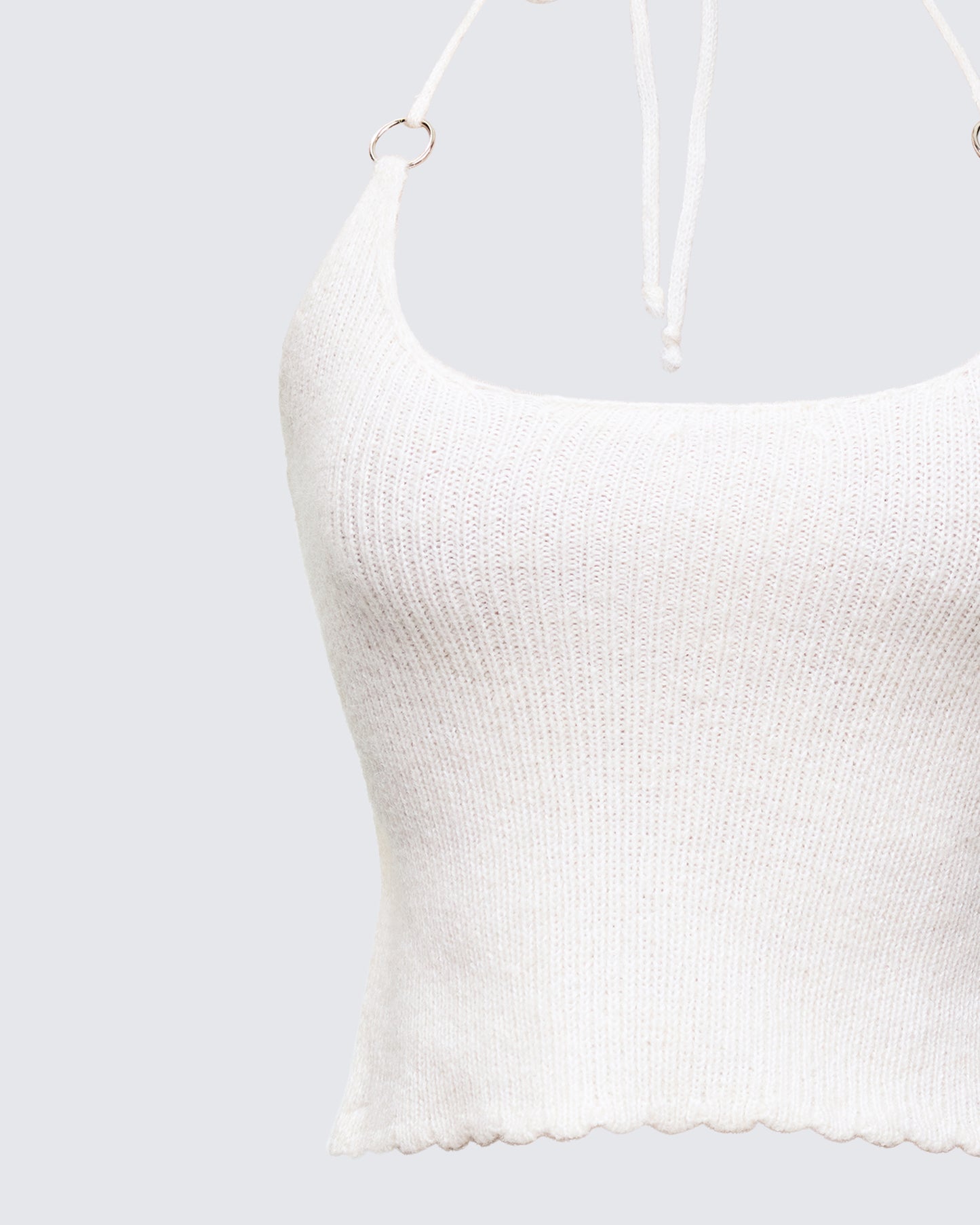 Women's wool matching set close-up detail – FINESSE