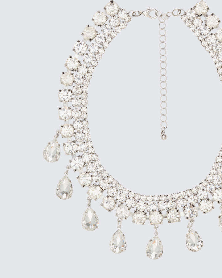 Lioré Silver Crystal Choker