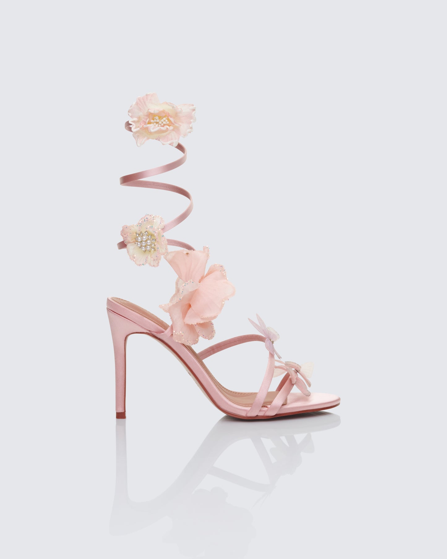 Liv Peach Butterfly Spiral Sandal