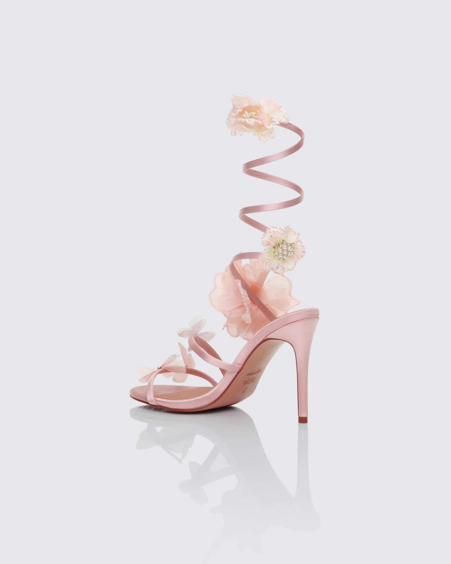 Liv Peach Butterfly Spiral Sandal