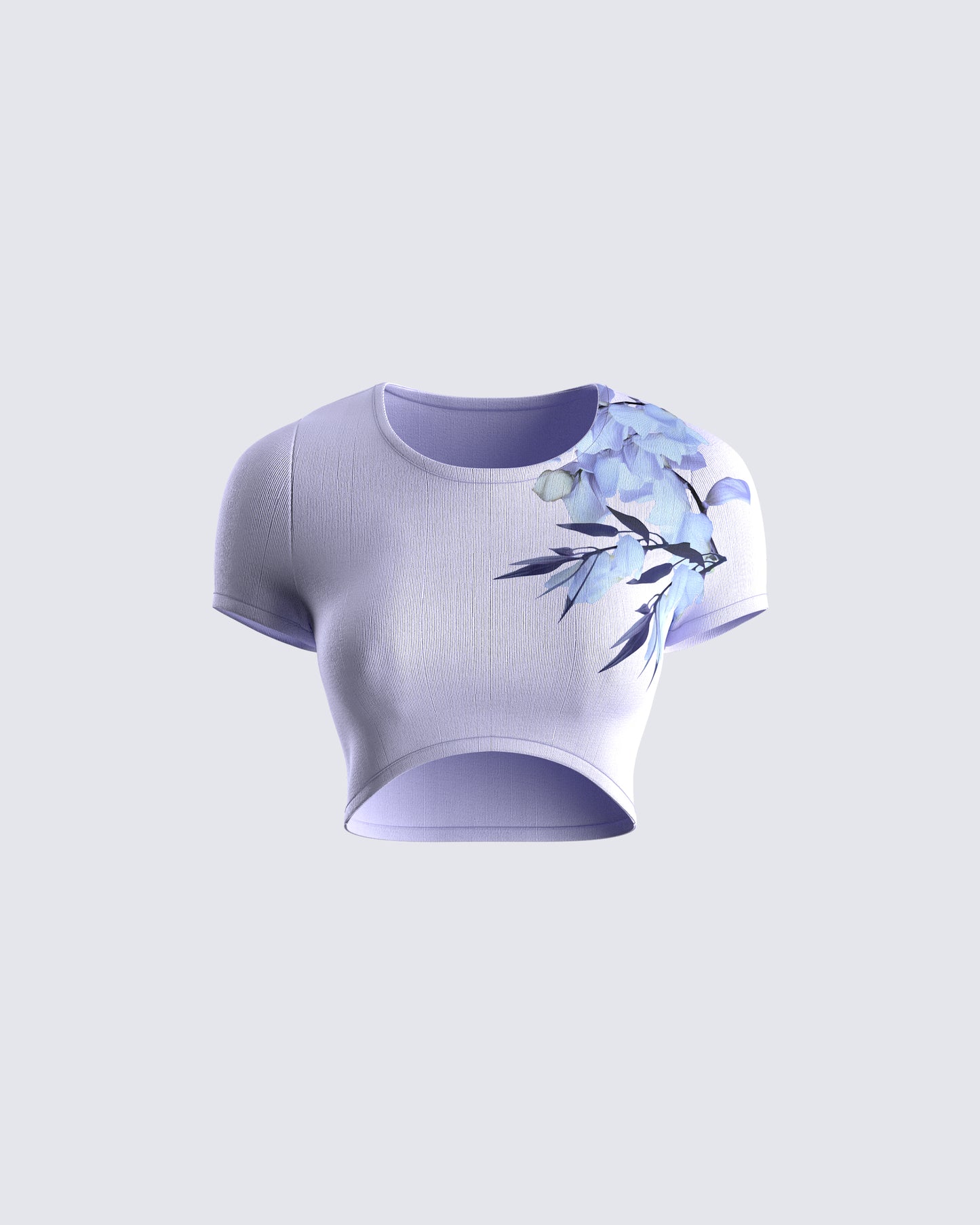 Luella Purple Print Sweater Top 3d product front