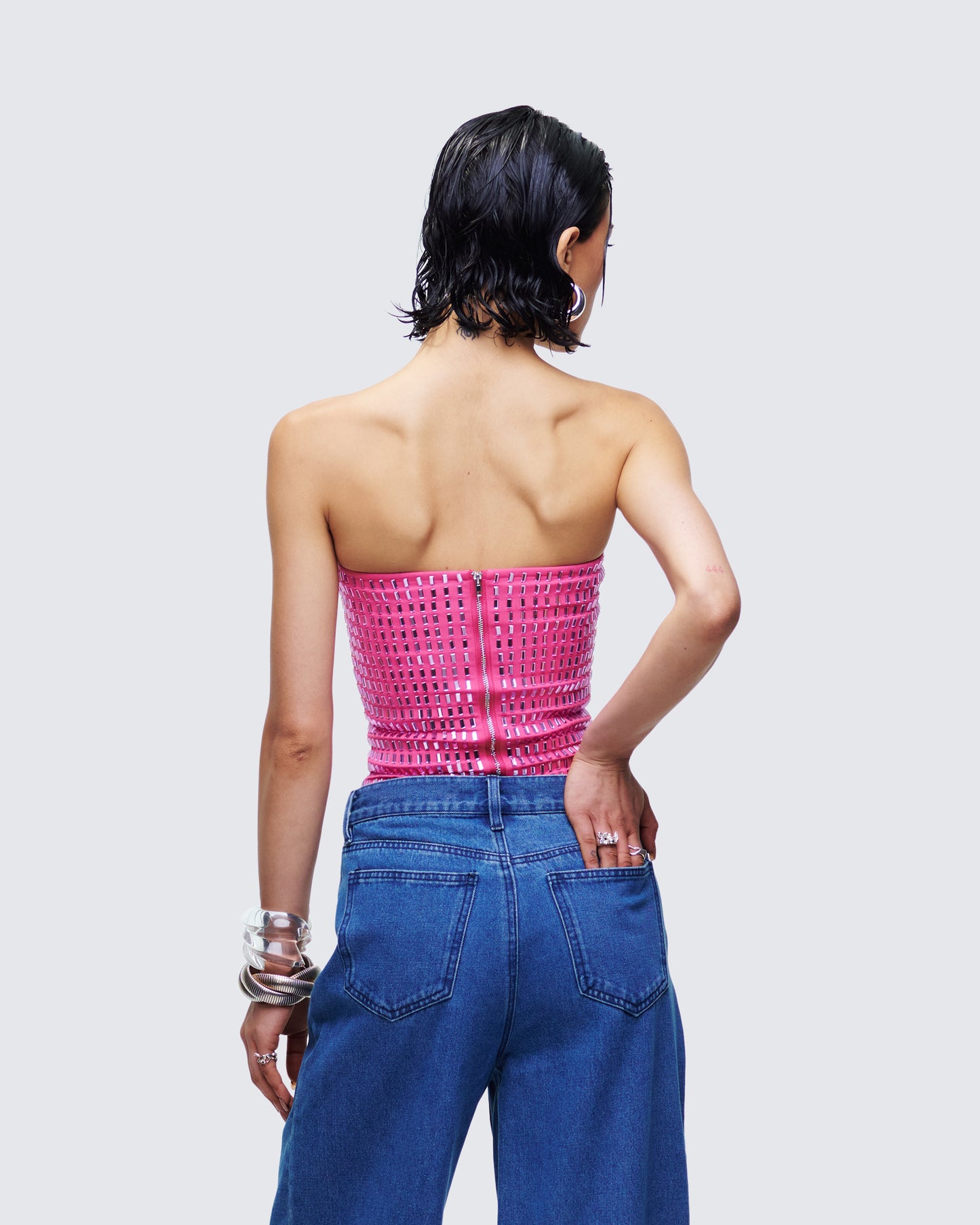 Luminosa Pink Hotfix Tube Top