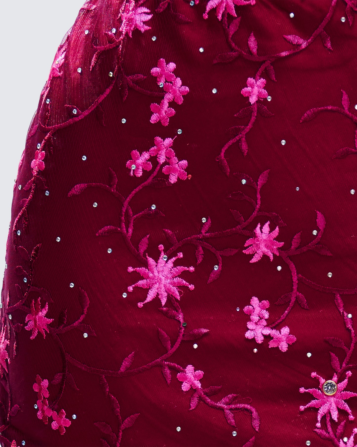 Macy Pink Lace Asymmetrical Skirt