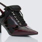 Women's black mules close-up detail – FINESSE