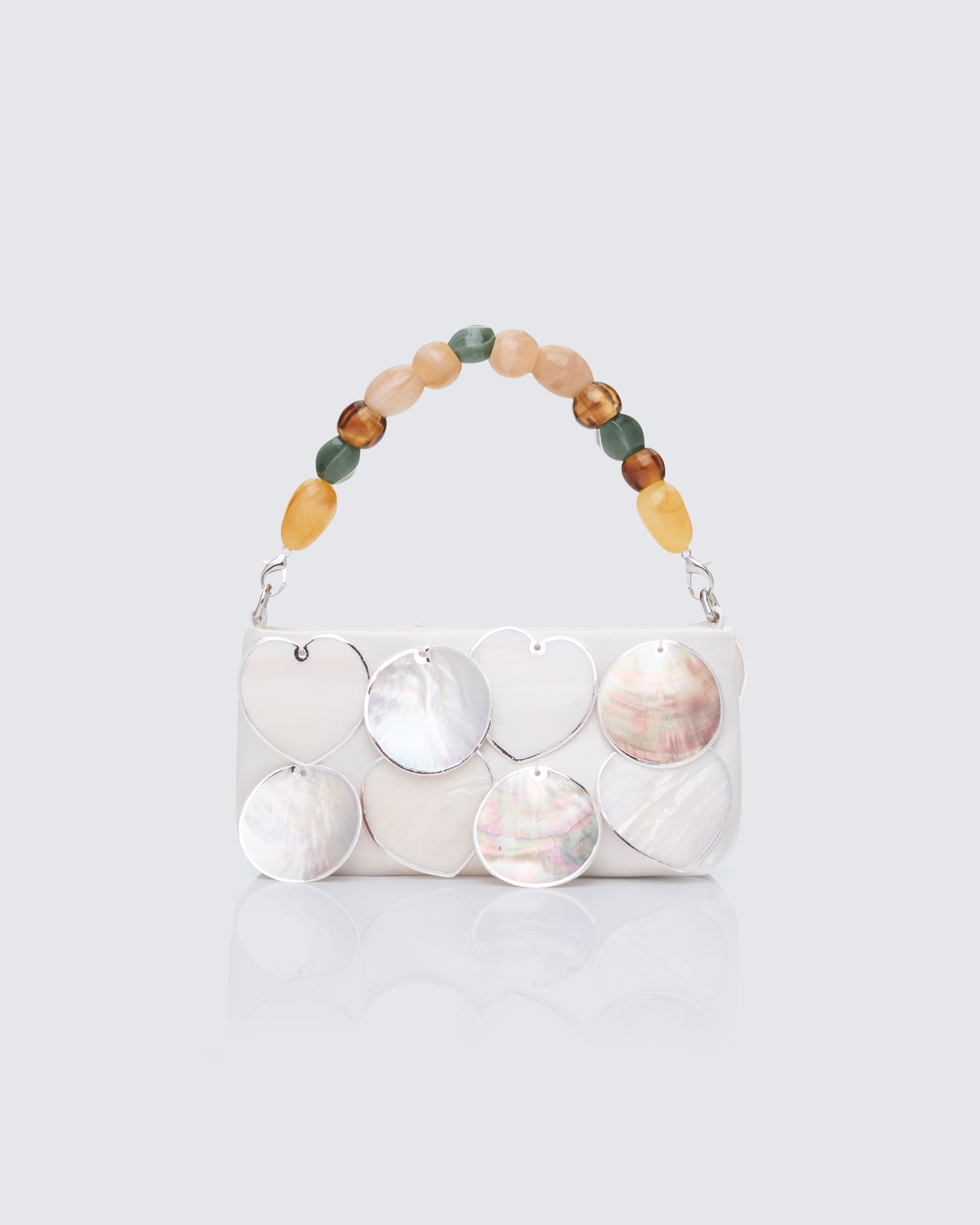 Magdalena Ivory Real Abalone Occasion Bag