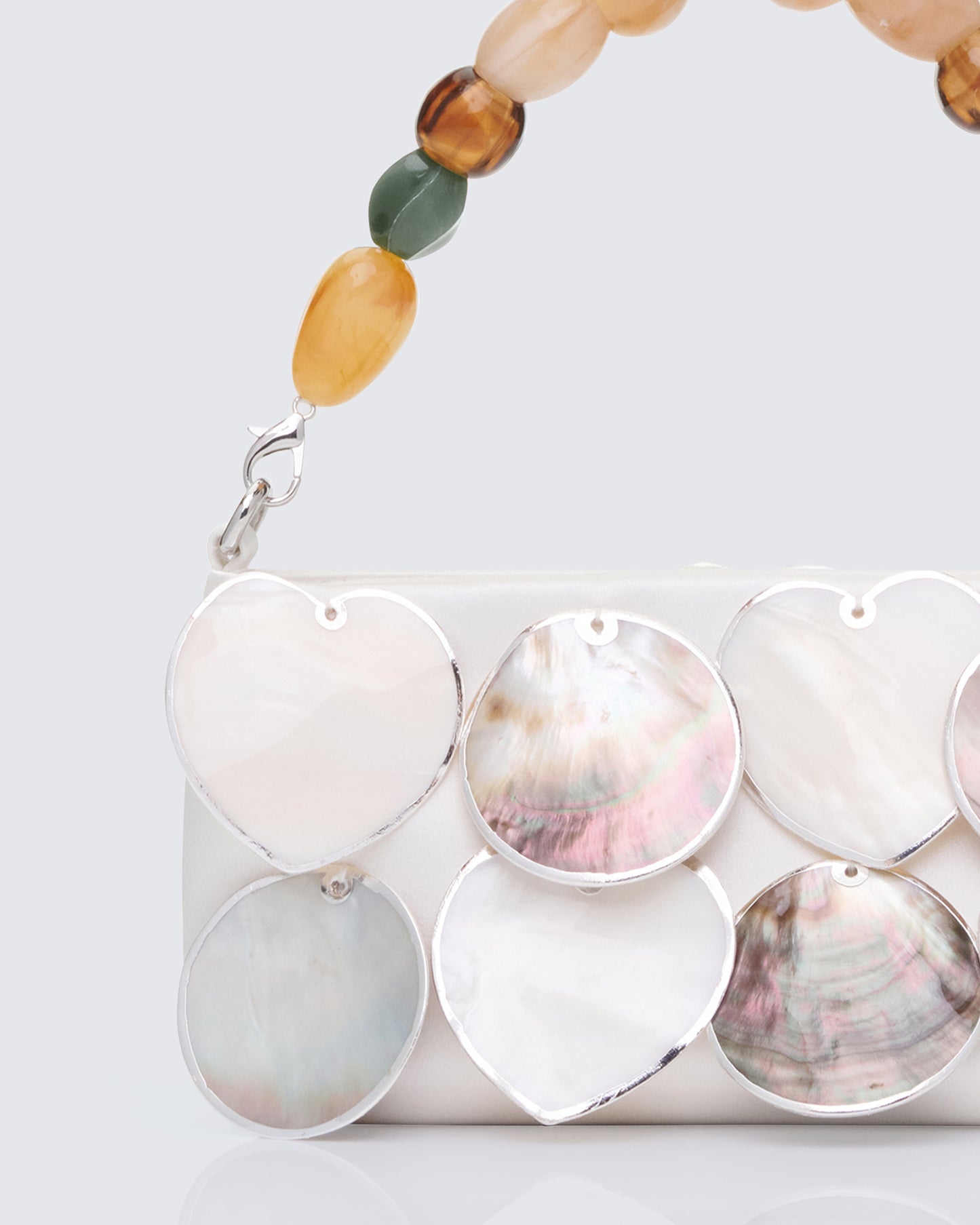 Magdalena Ivory Real Abalone Occasion Bag