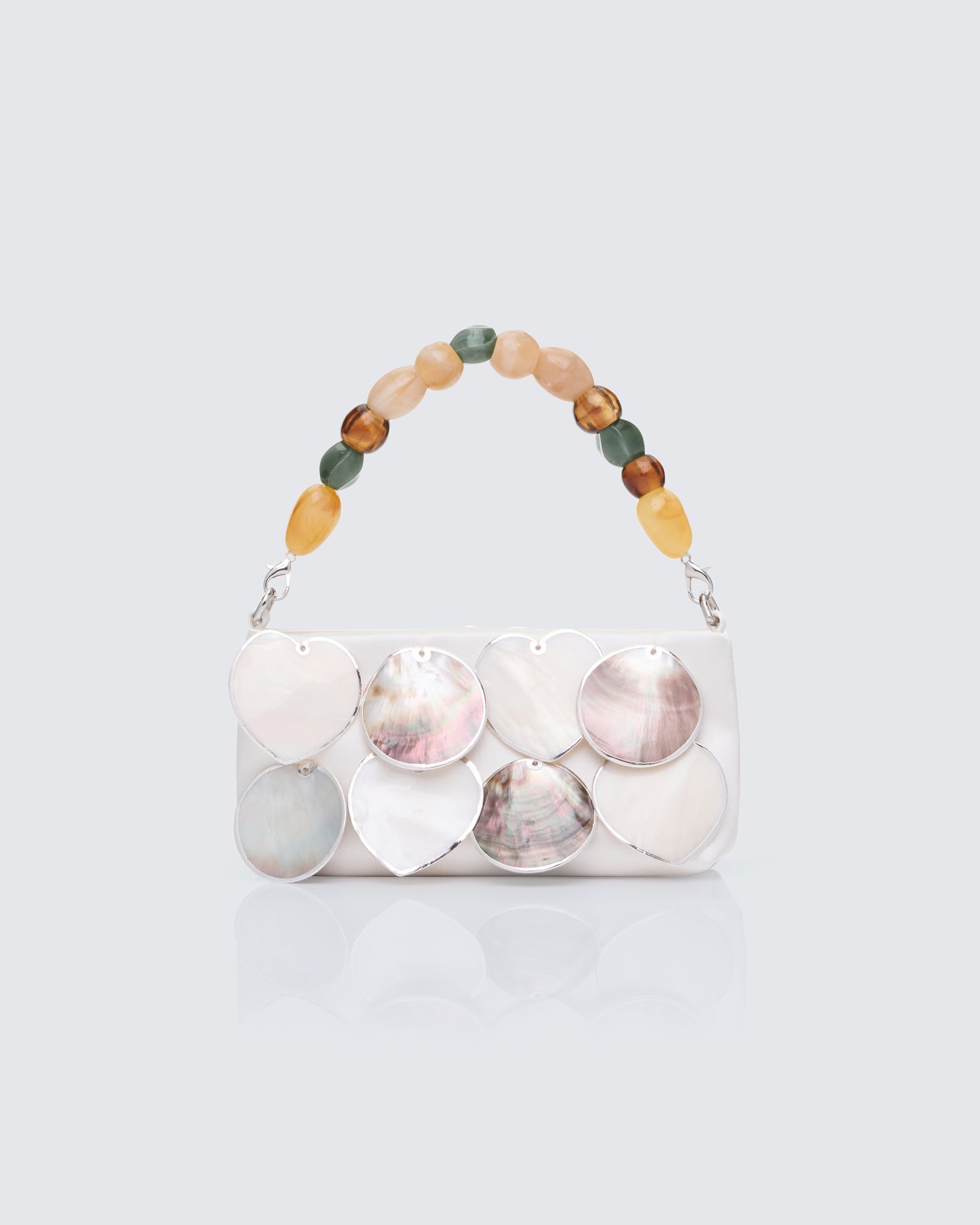 Magdalena Ivory Real Abalone Occasion Bag