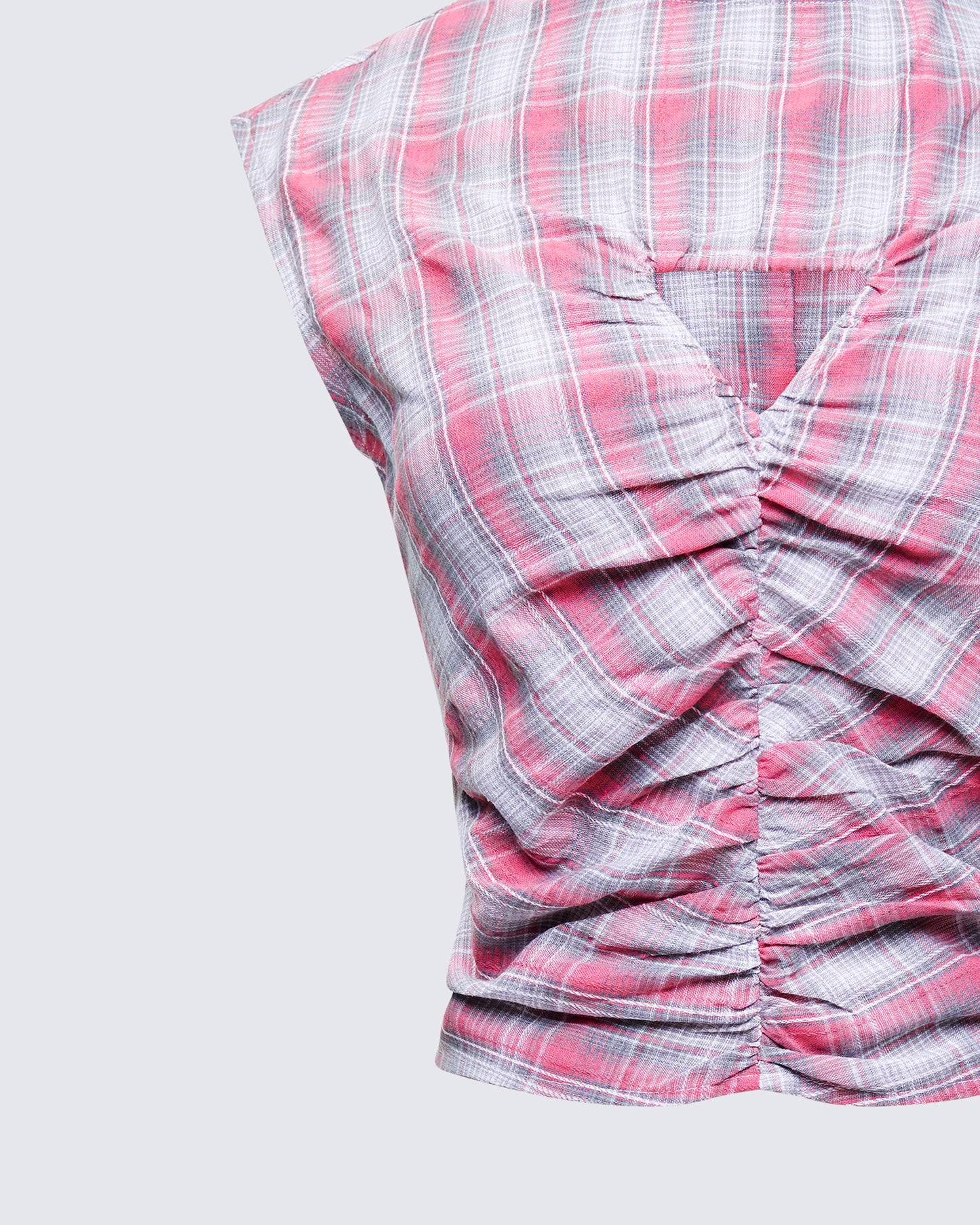 Malak Multi Check Cutout Shirt