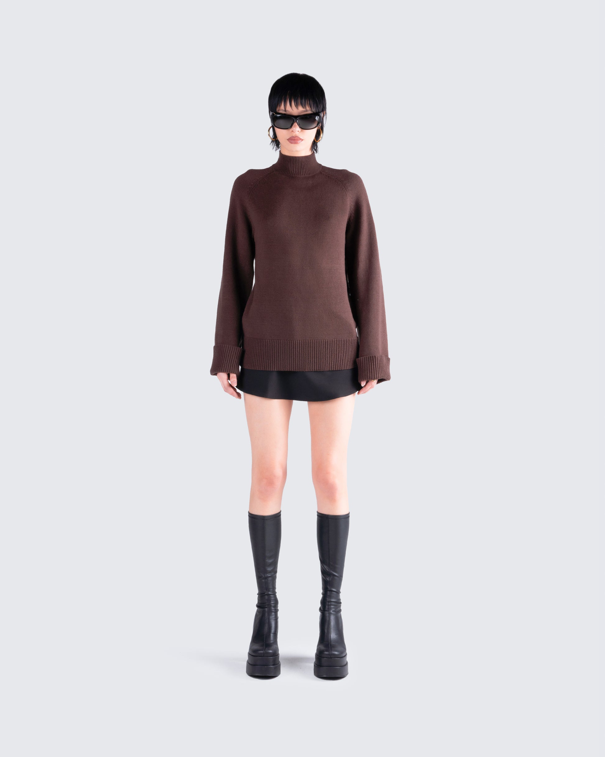 Meera Sweater Set model front