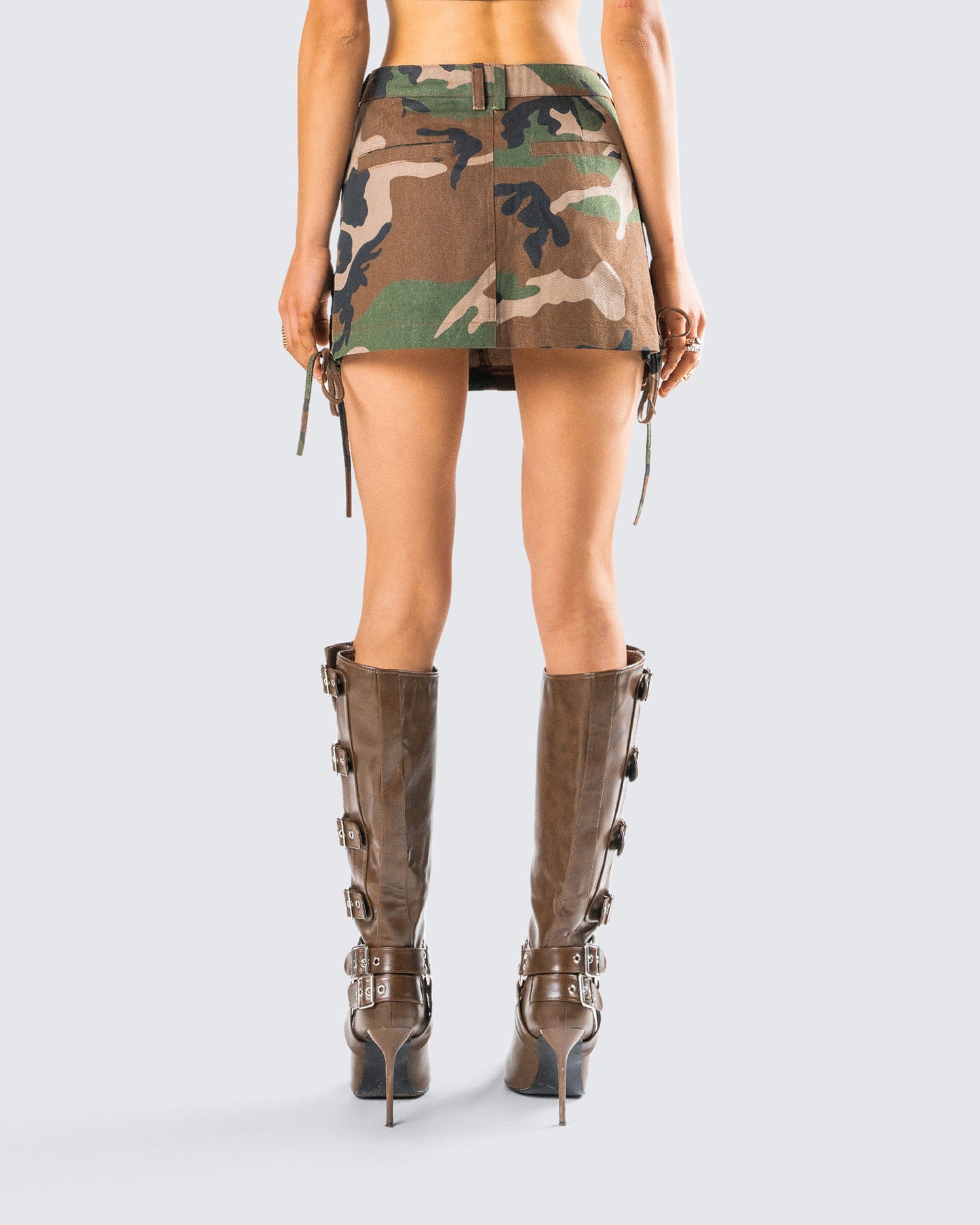 Merida Camo Zip Pocket Mini Skirt