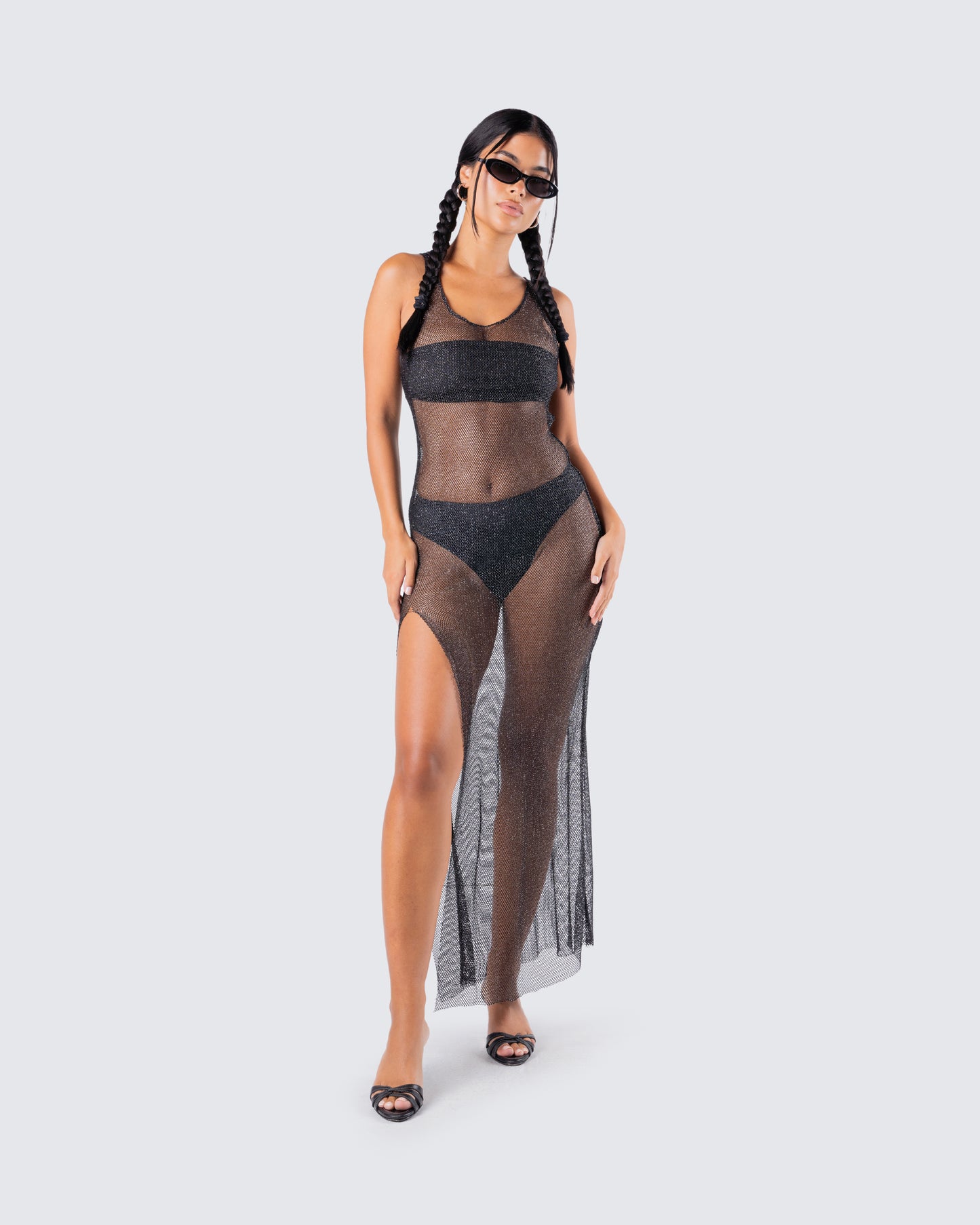 Mirla Black Jersey Bandeau Top