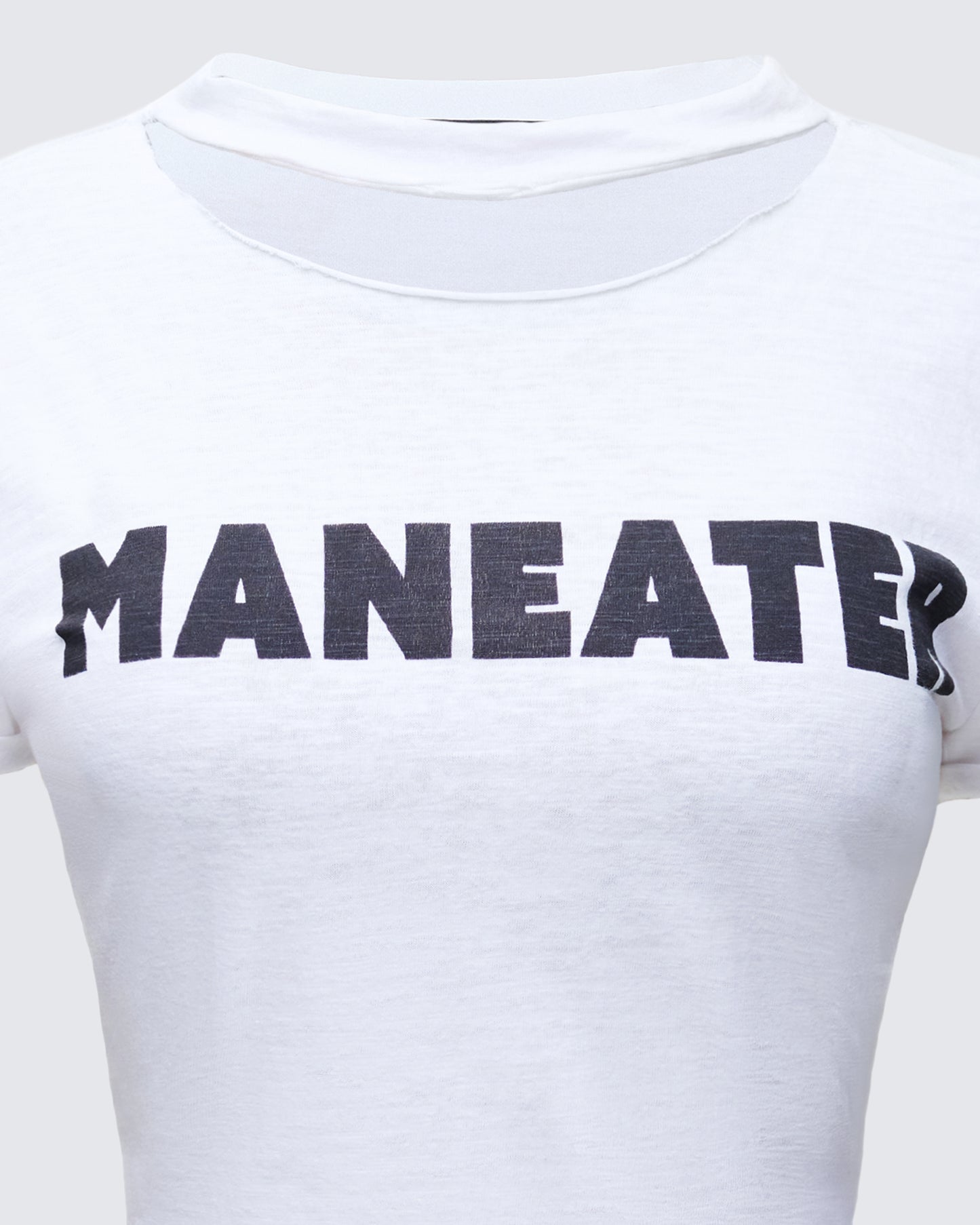 Monte White Jersey Graphic Top