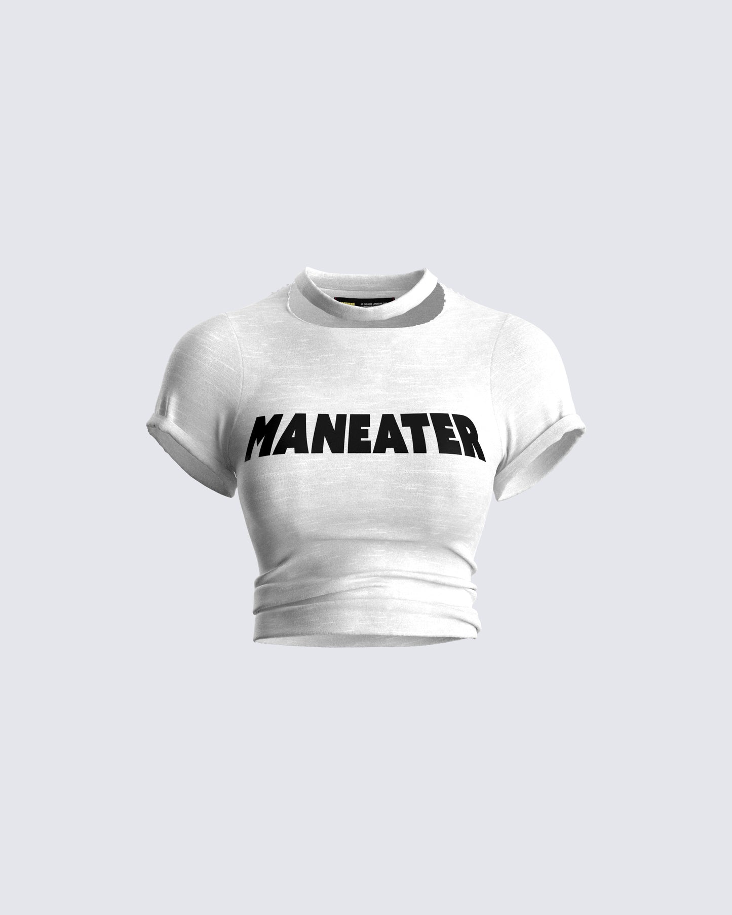 Monte White Jersey Graphic Top 3d product front