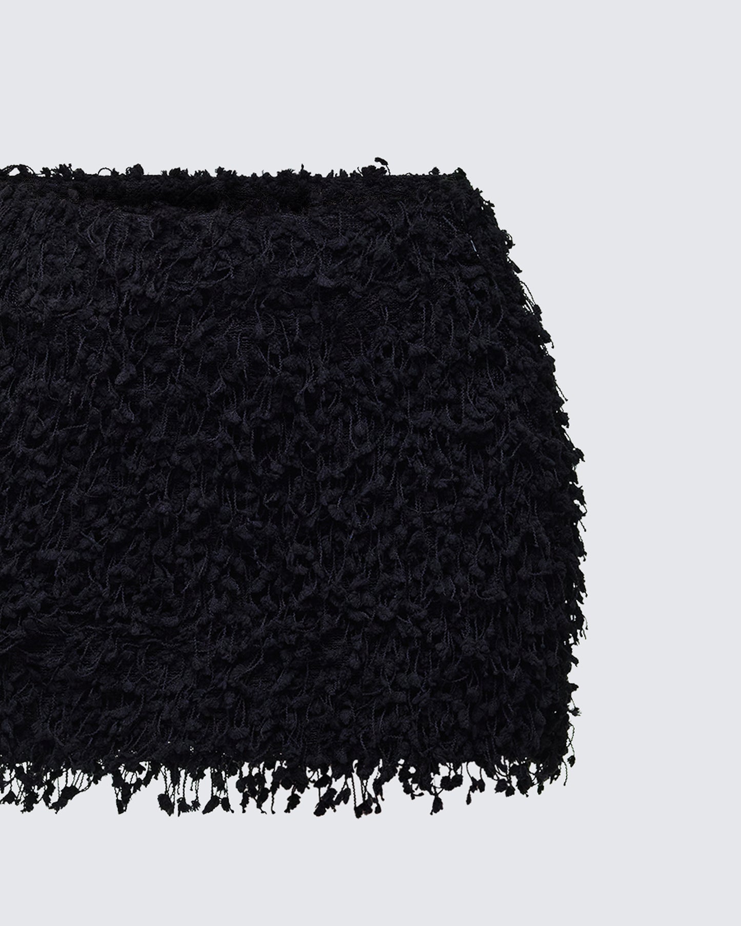 Morgan Black Knit Mini Skirt