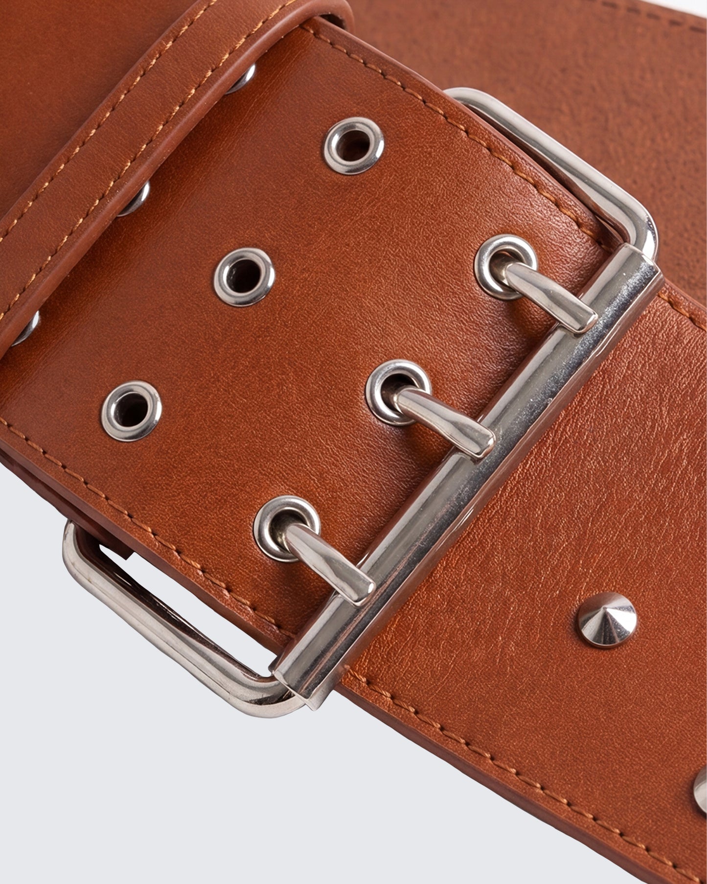 Myka Brown Studded Belt