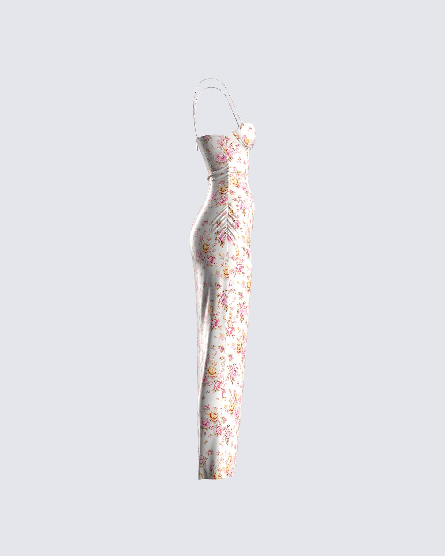 Maelle Ivory Flower Print Dress