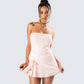 Nasrin Pink Jersey Mini Dress