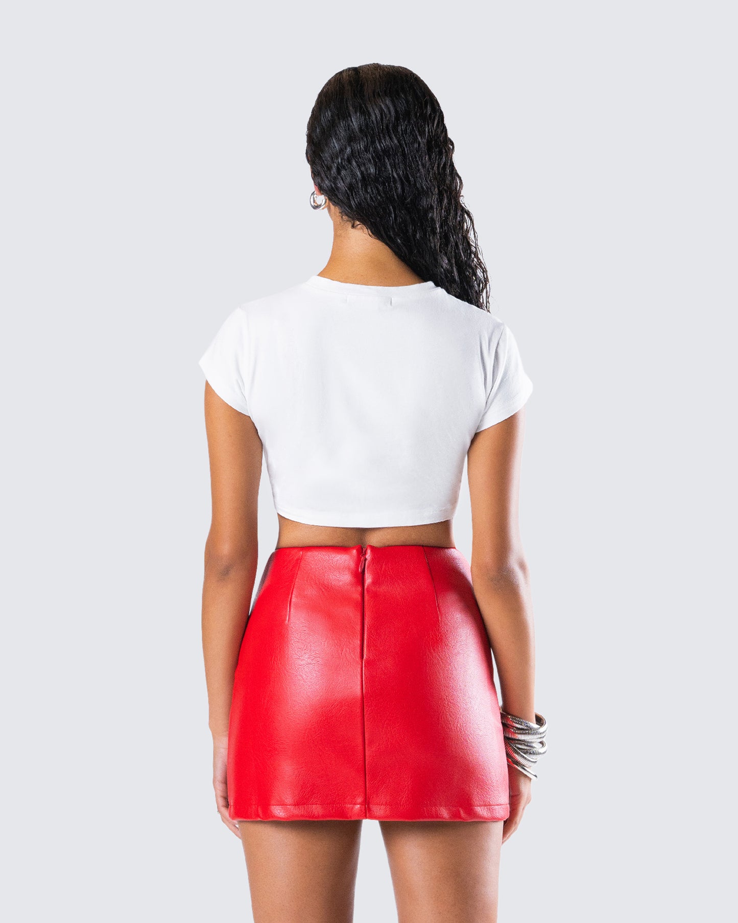 Nat White Jersey Graphic Top