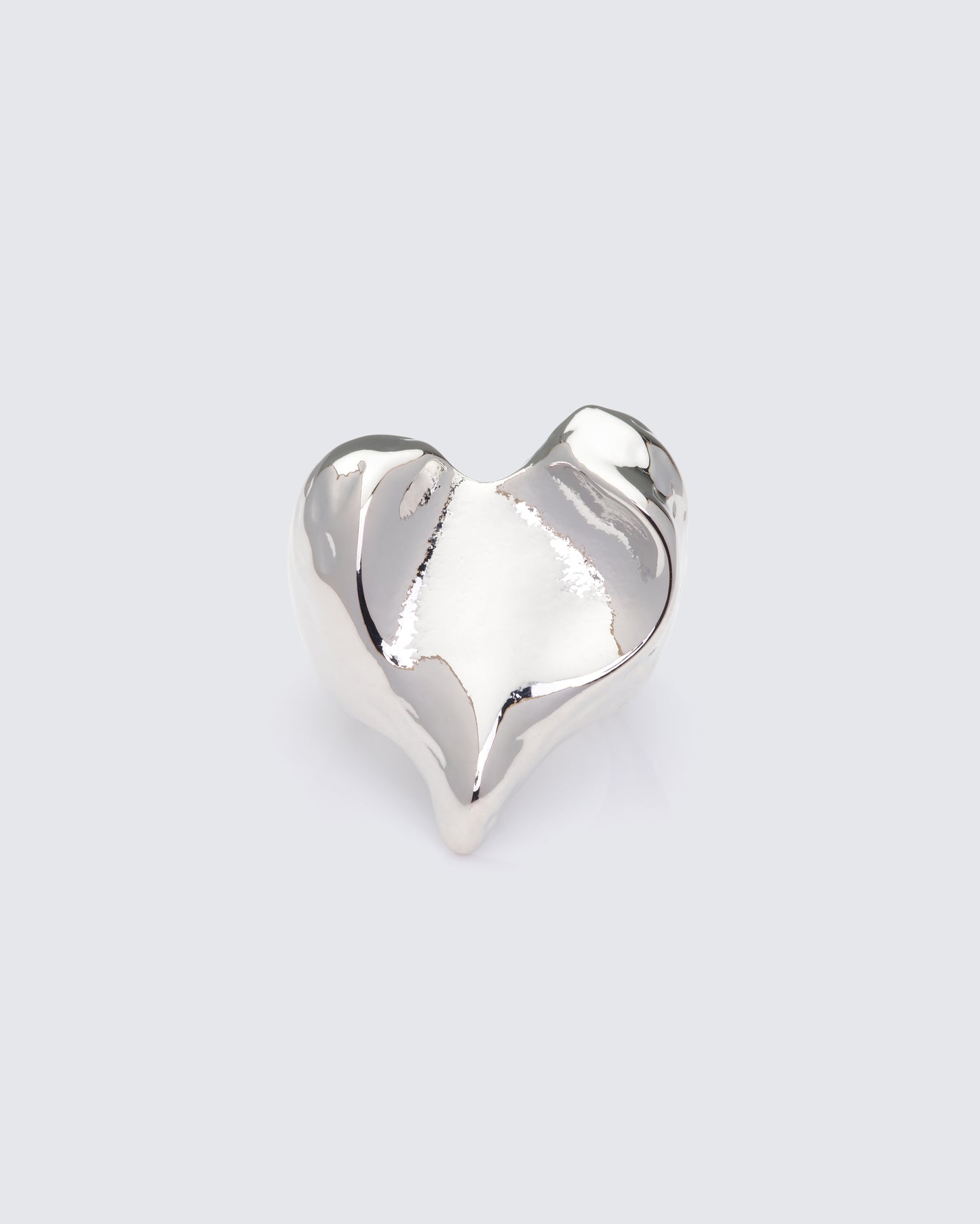 Nerina Silver Drop Heart Ring