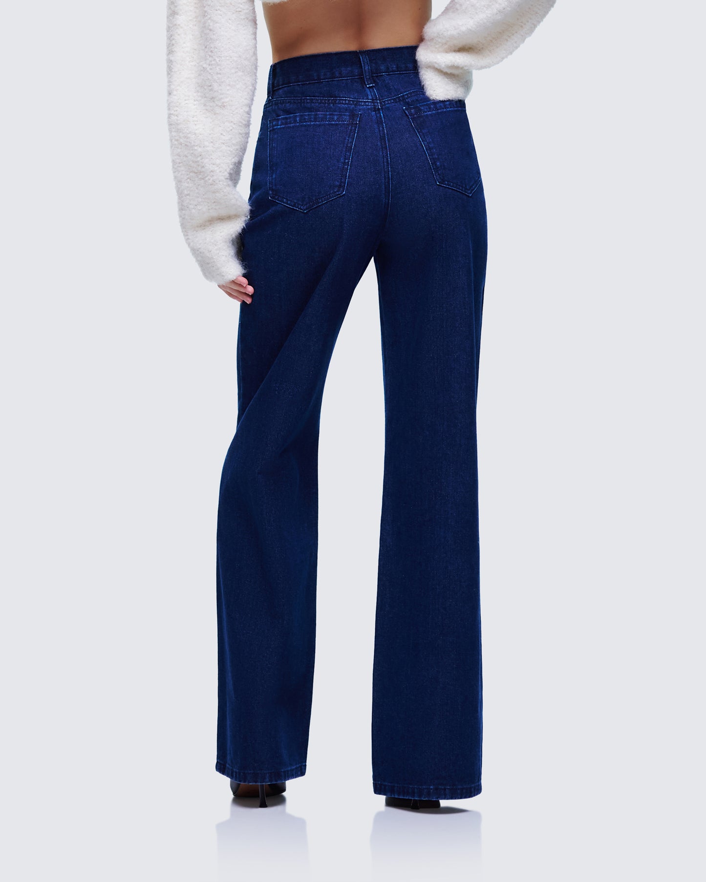 Nia High Waisted Dark Blue Jean