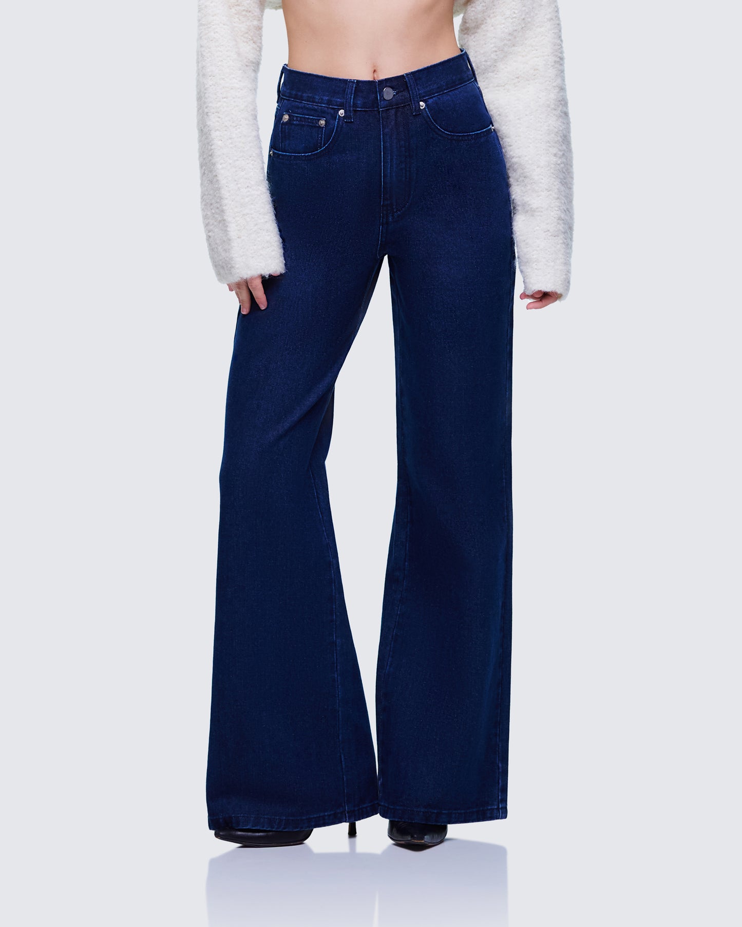 Nia High Waisted Dark Blue Jean