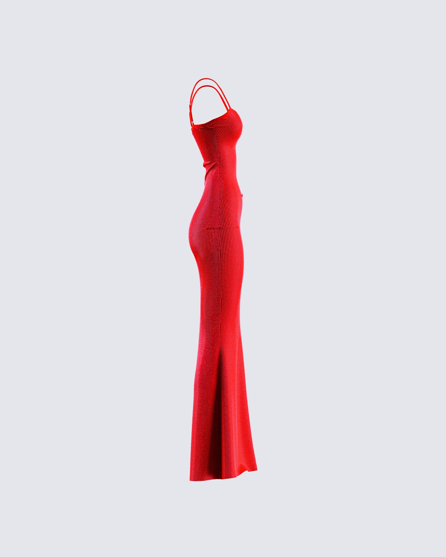 Numa Red Rhinestone Gown