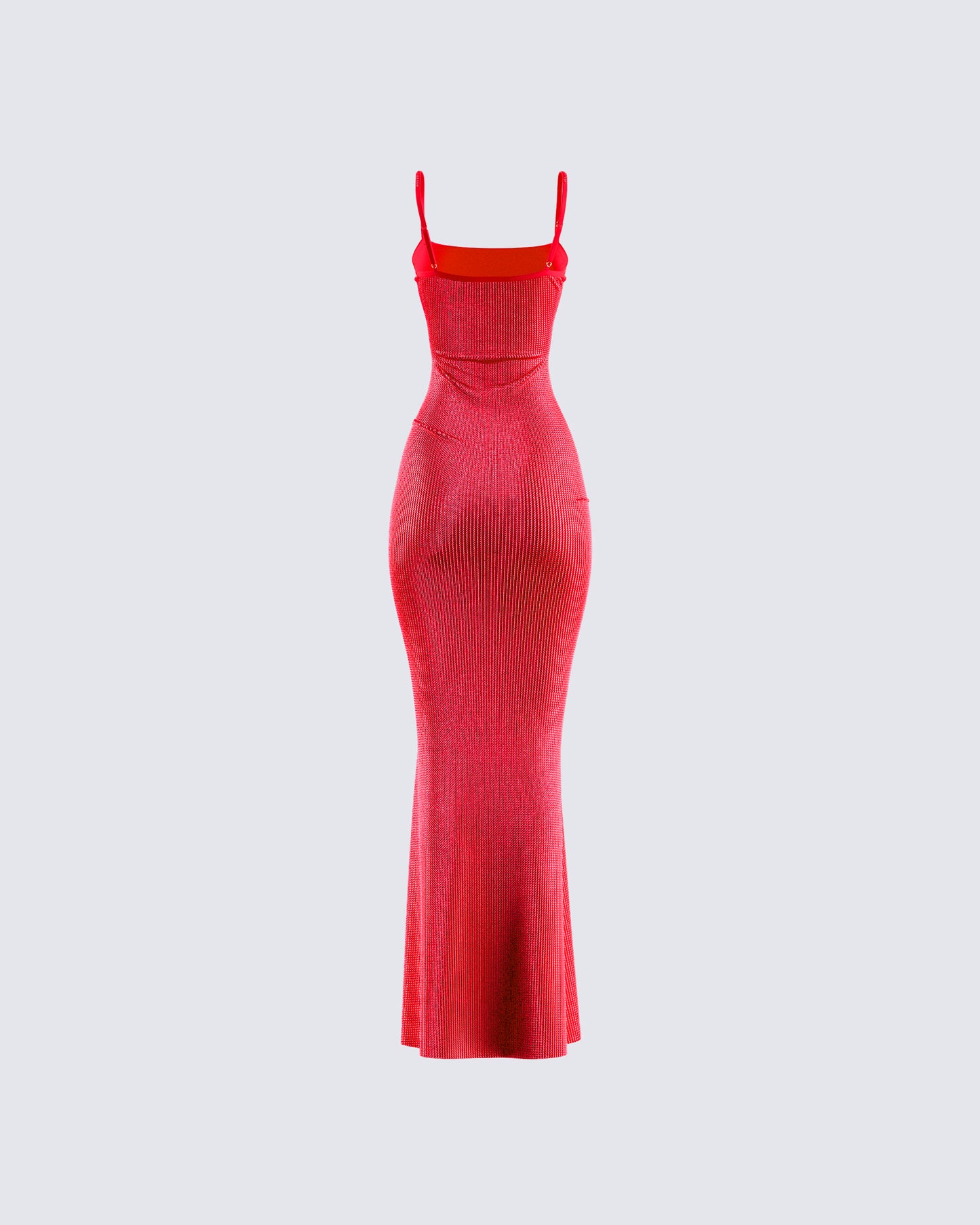 Numa Red Rhinestone Gown