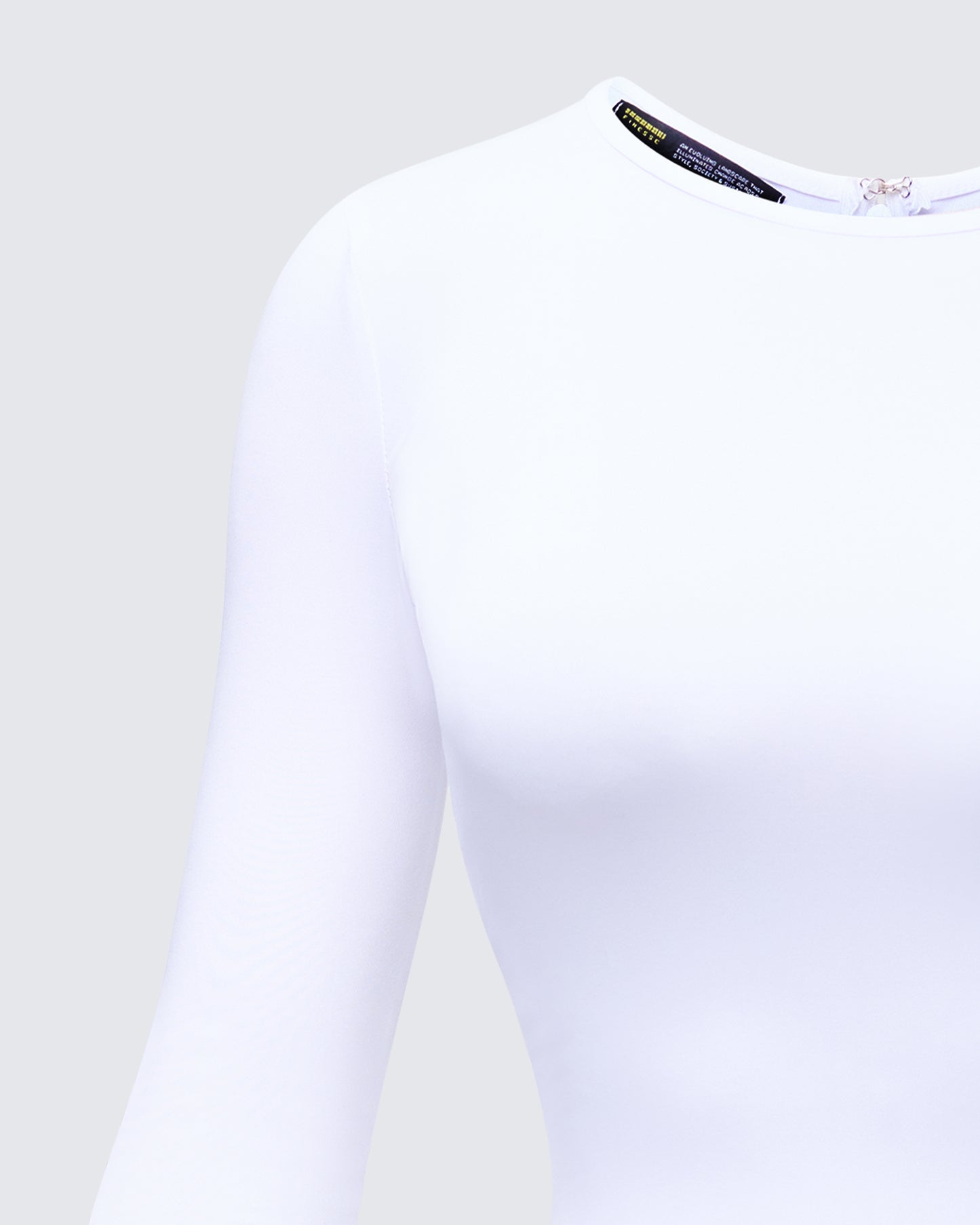 Women's white mini dress alternate angle – FINESSE
