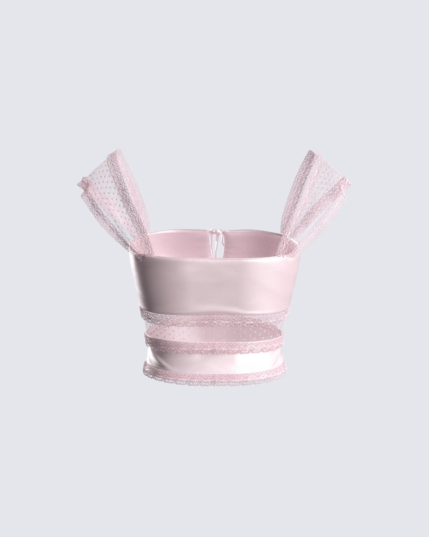 Orana Pink Satin Tie Top
